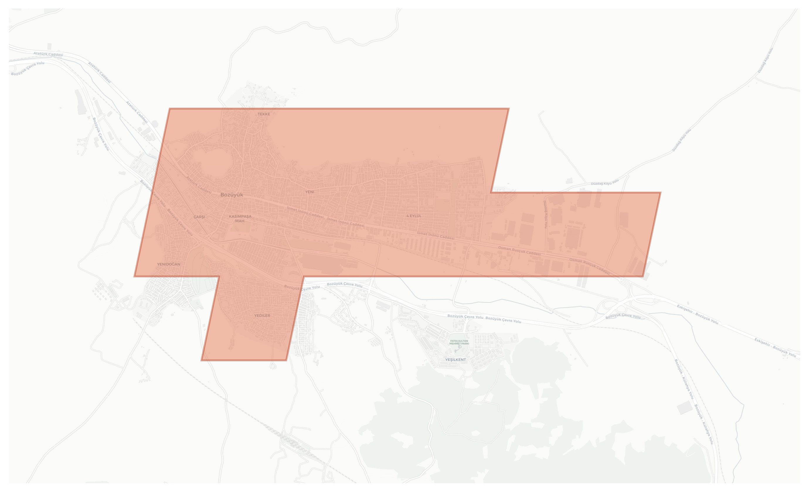 Bozüyük geographic map