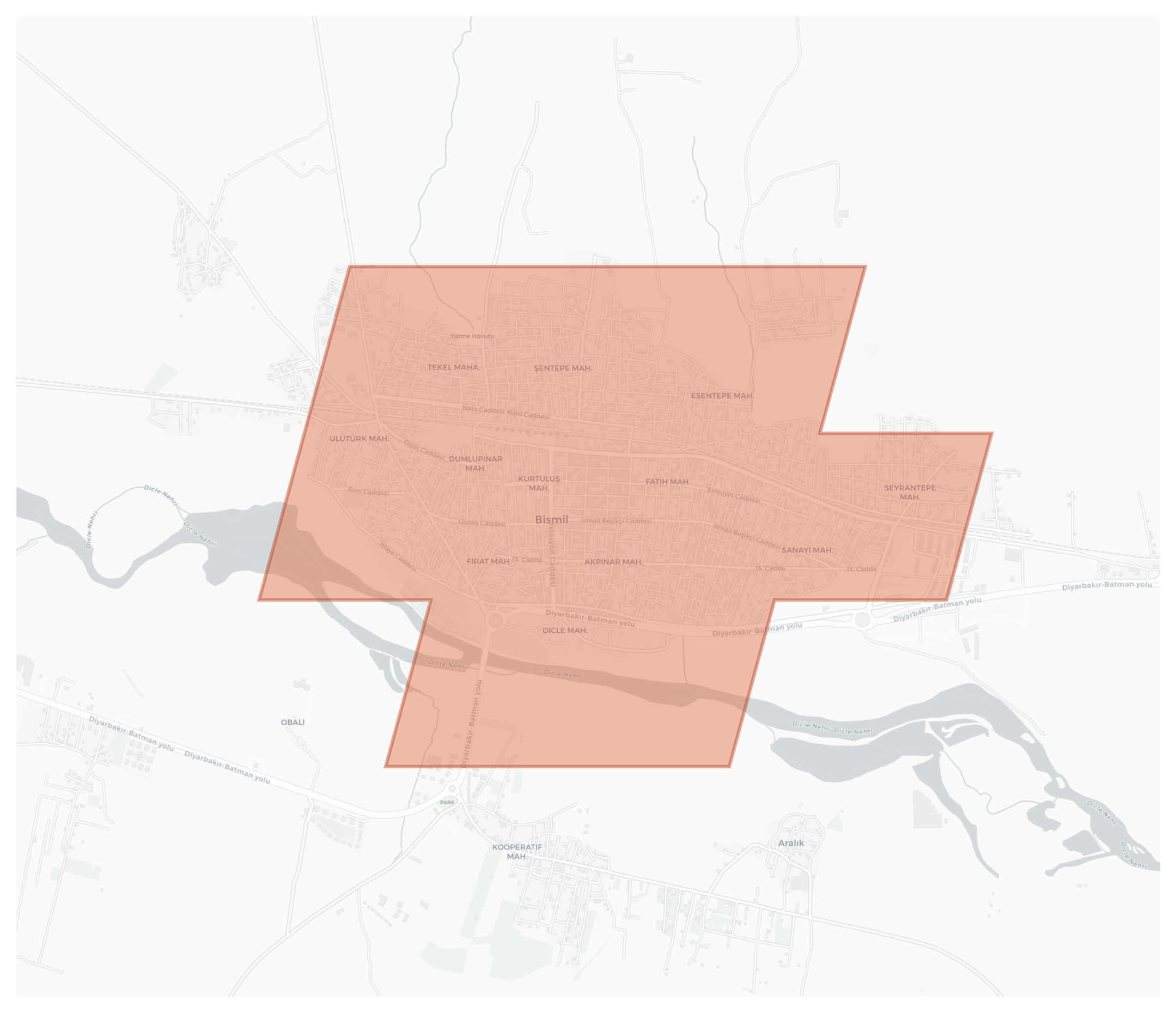 Bismil geographic map