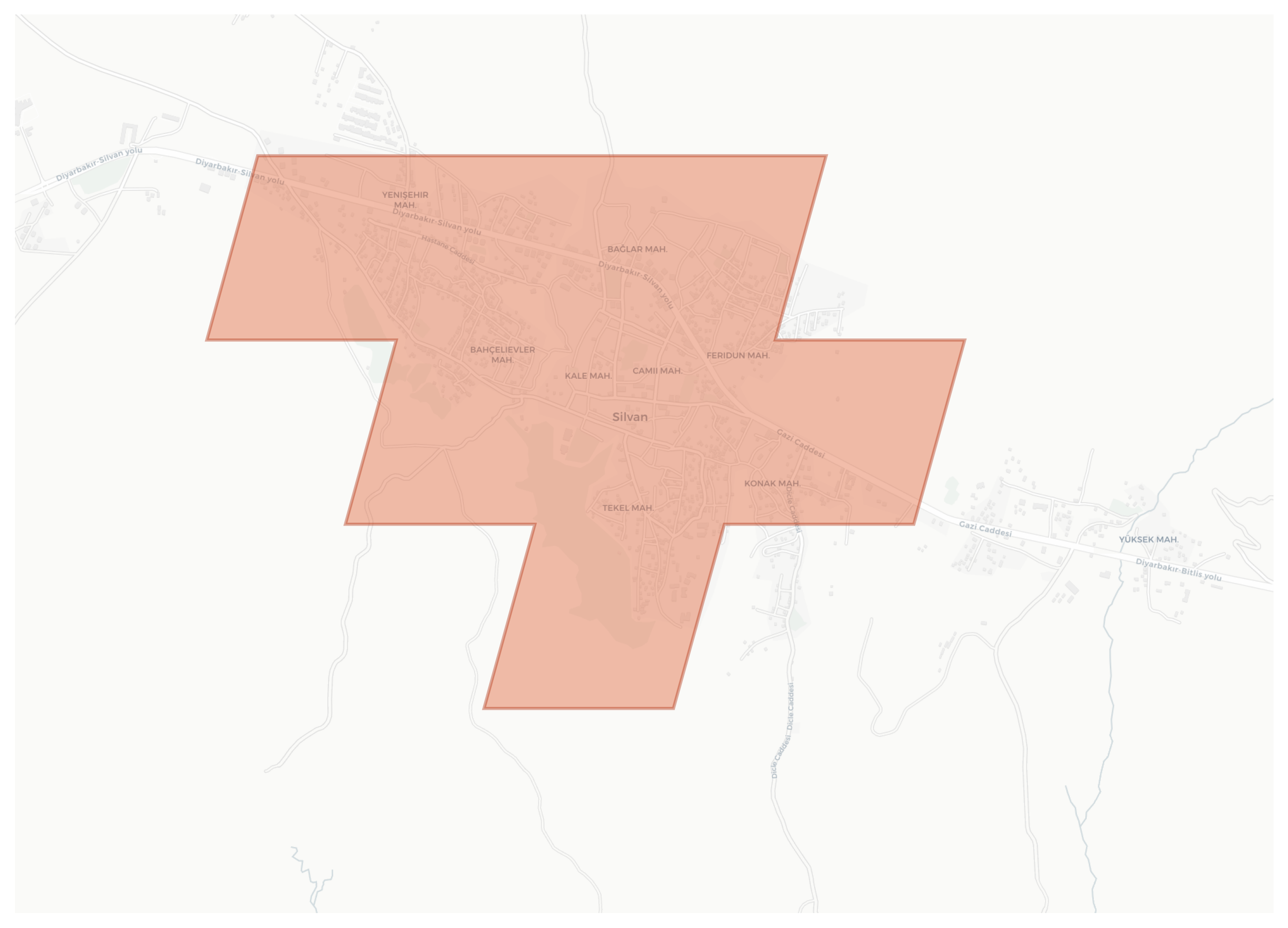 Silvan geographic map