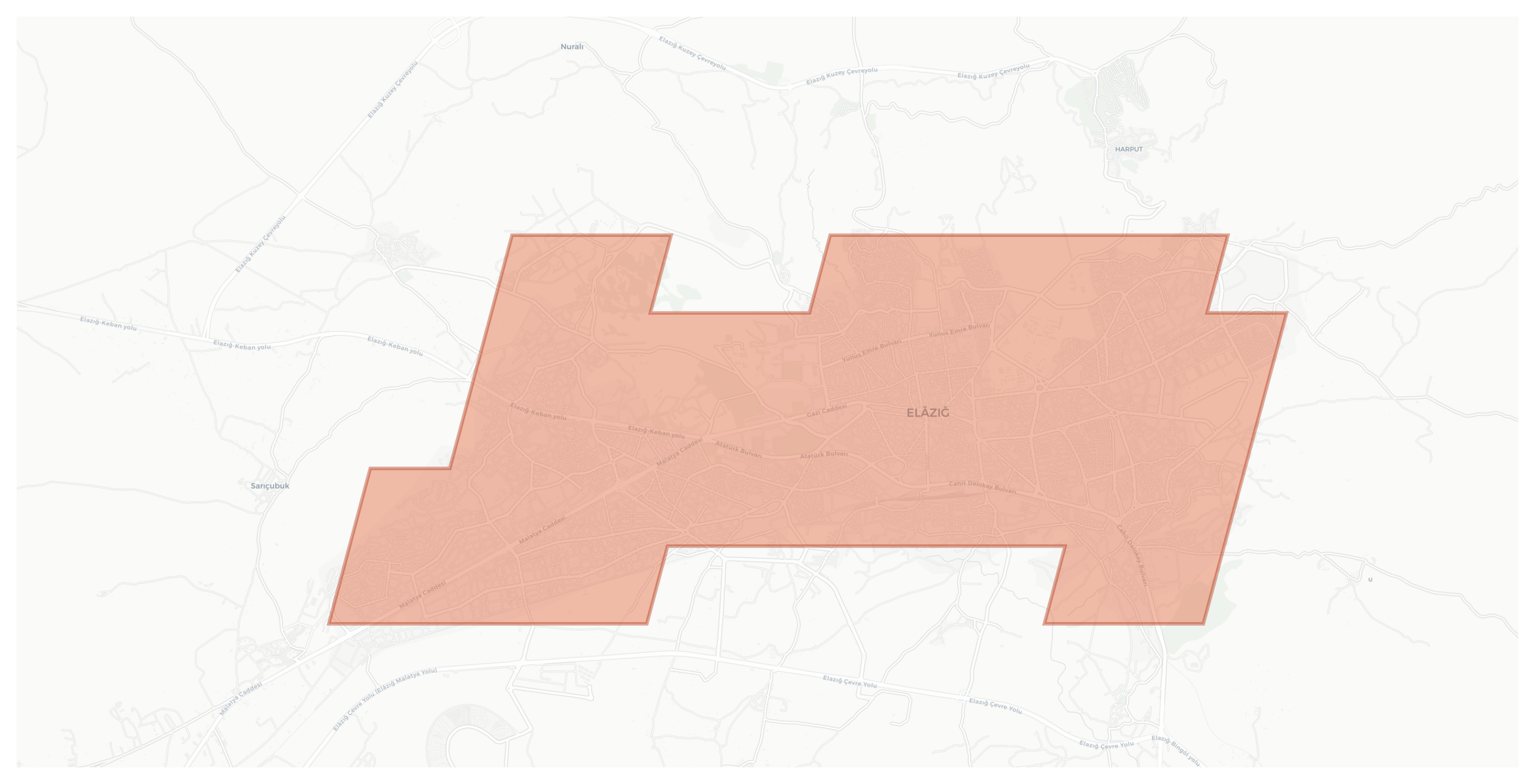 Elazığ geographic map