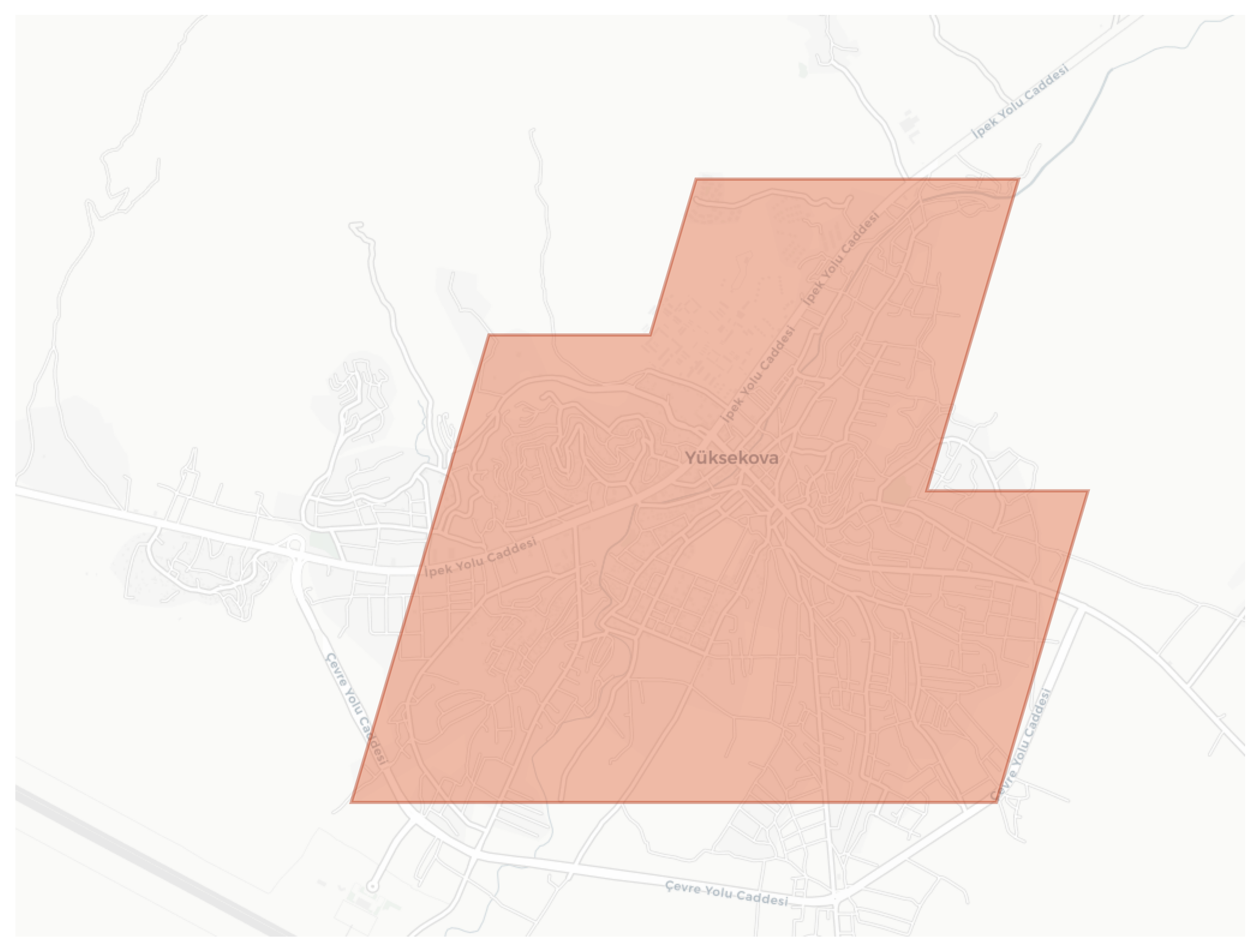 Yüksekova geographic map