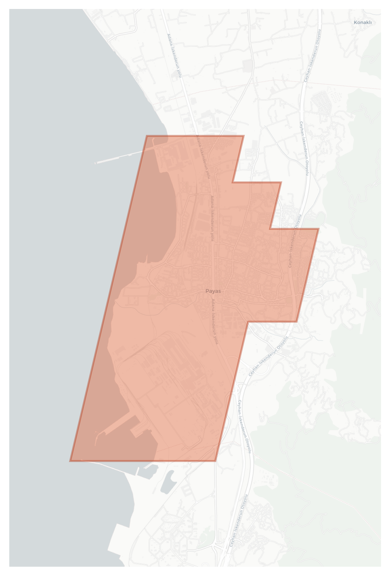 Payas geographic map
