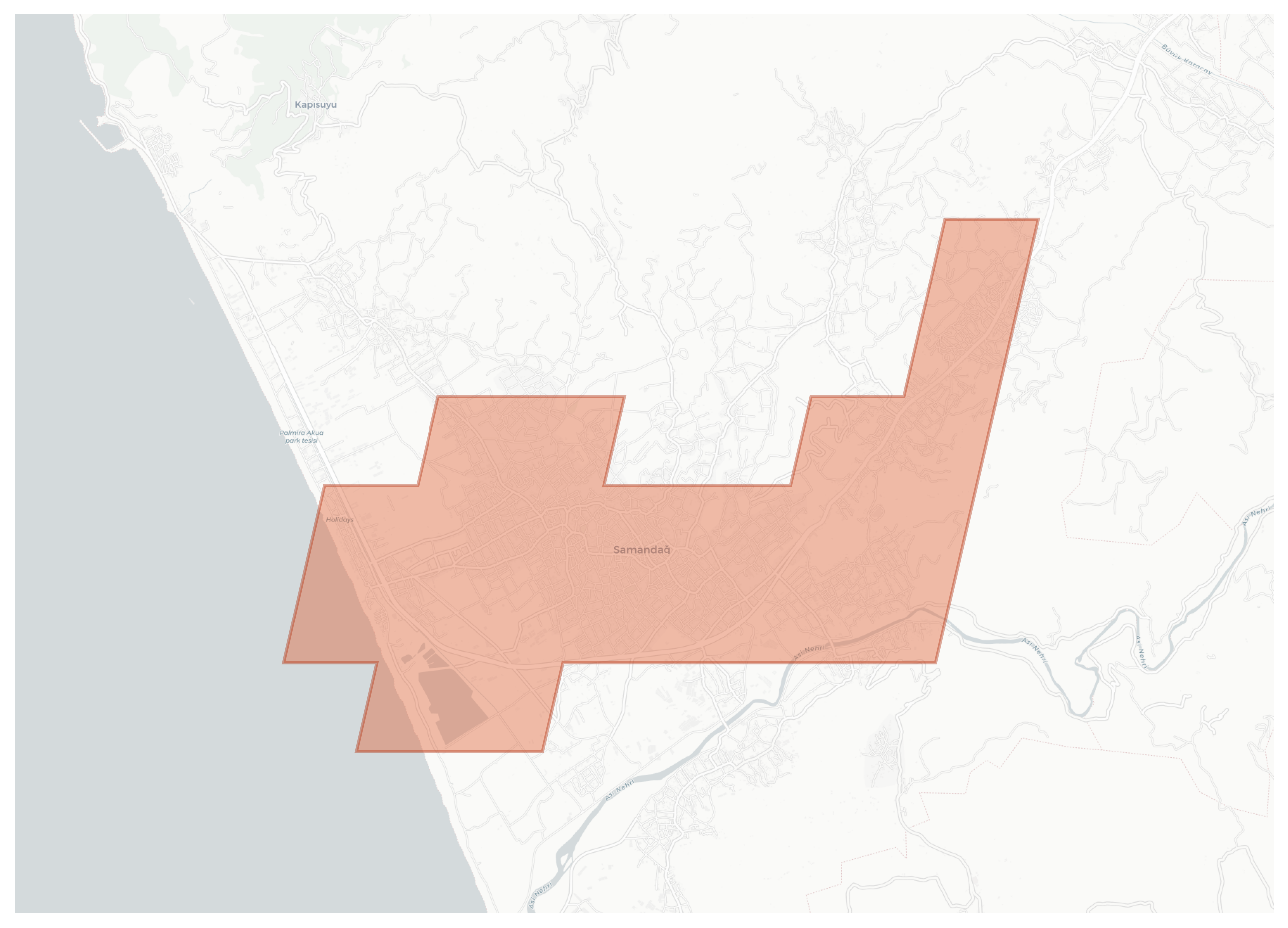 Samandağ geographic map
