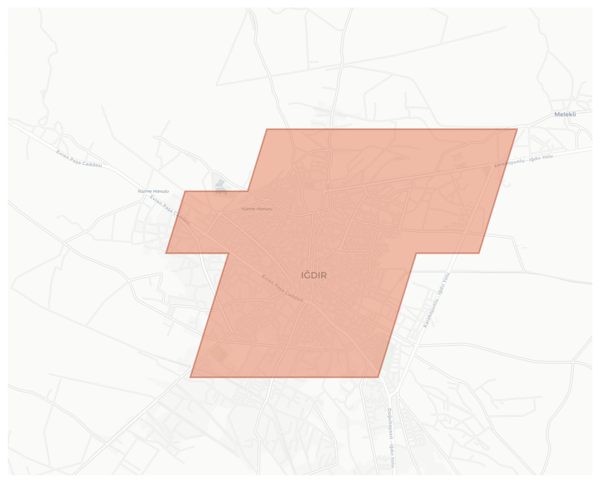 Iğdır geographic map