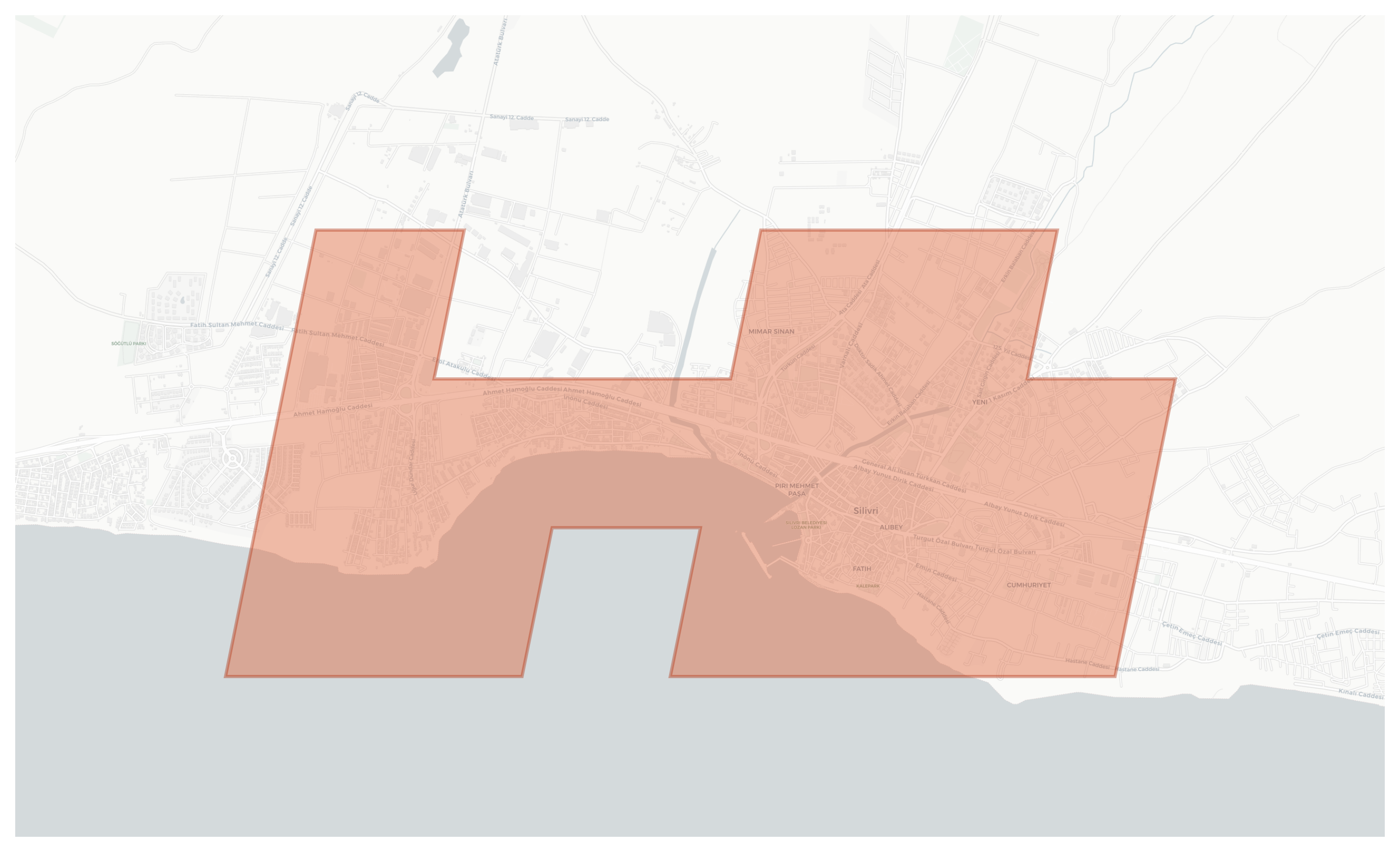 Silivri geographic map