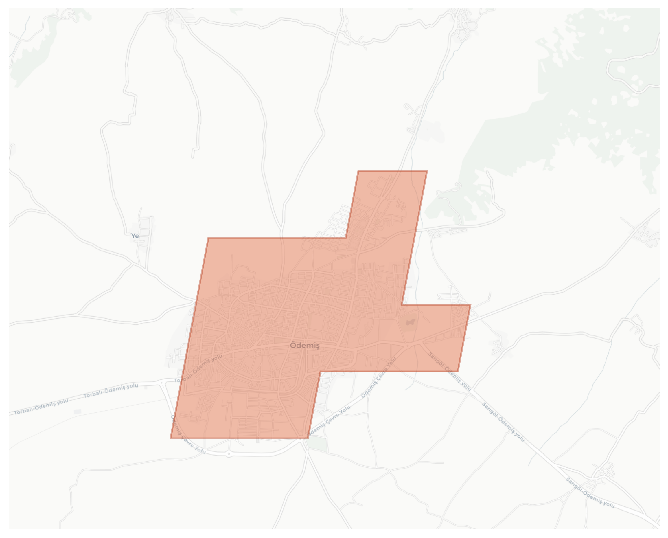 Ödemiş geographic map
