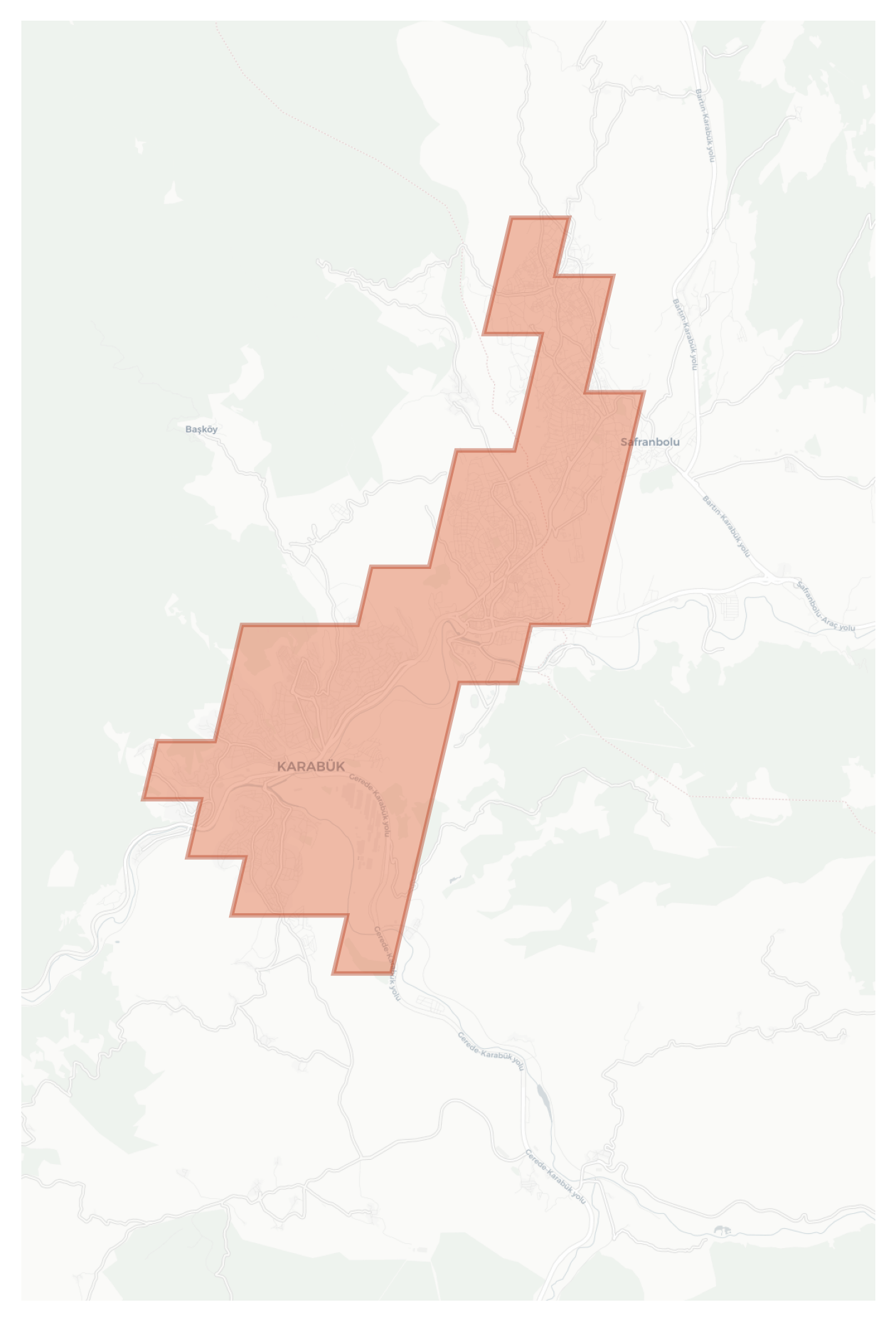 Karabük geographic map