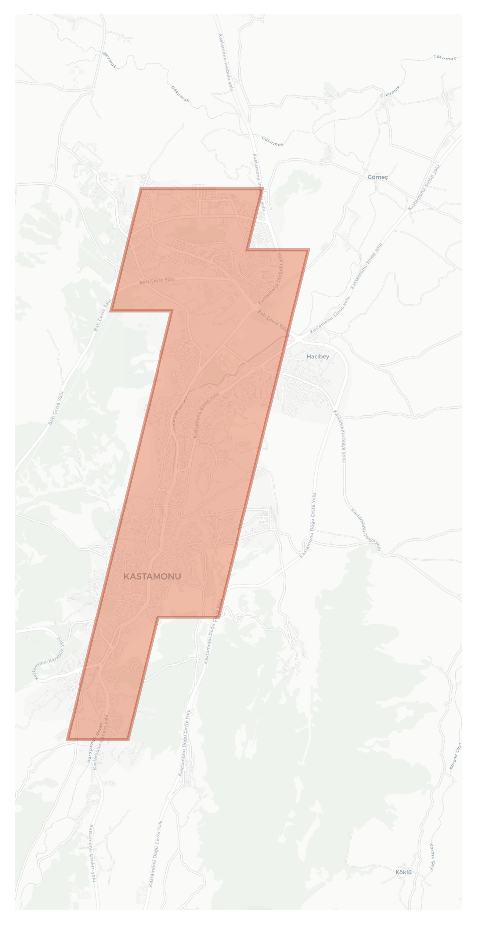 Kastamonu geographic map