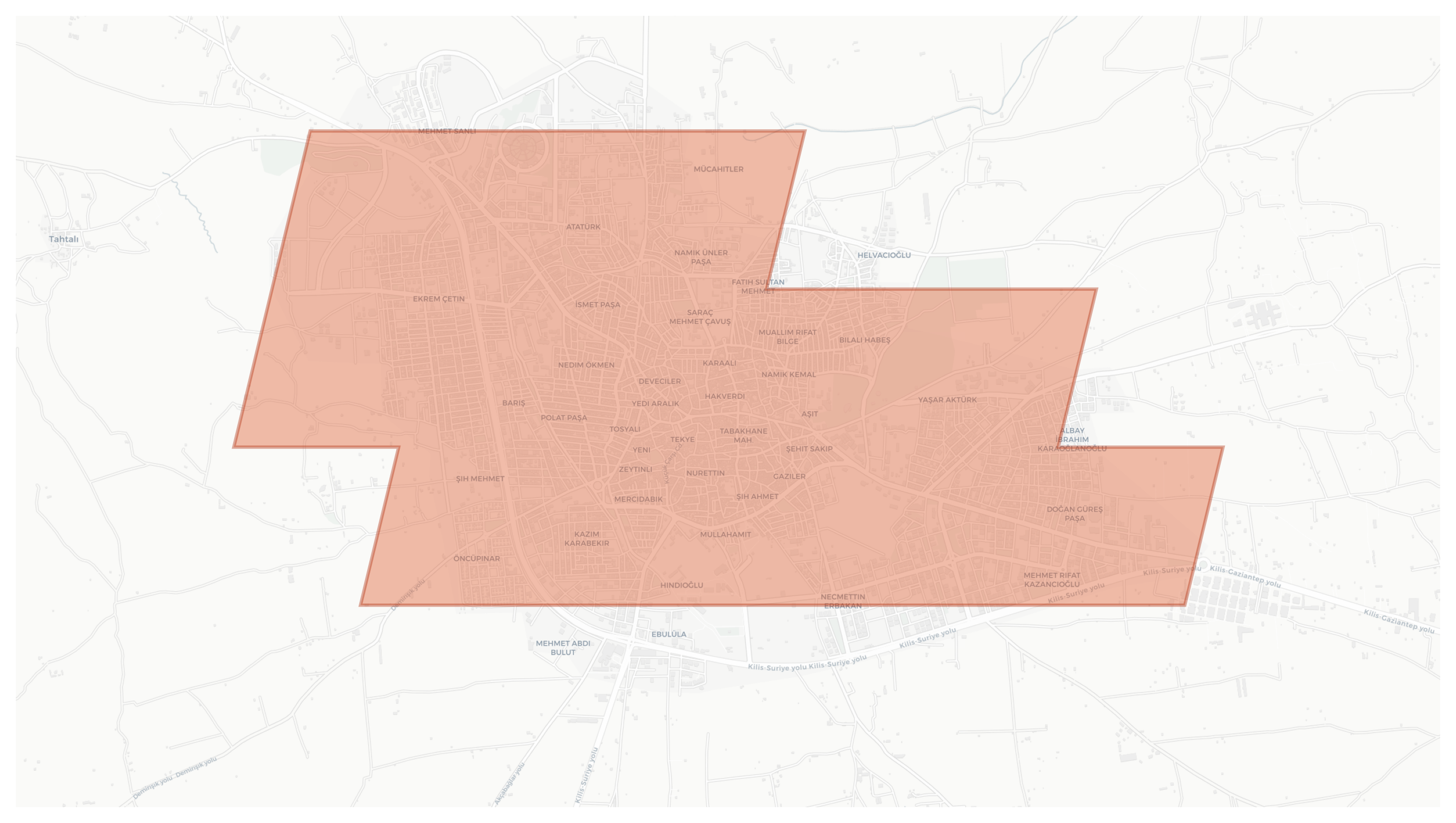 Kilis geographic map