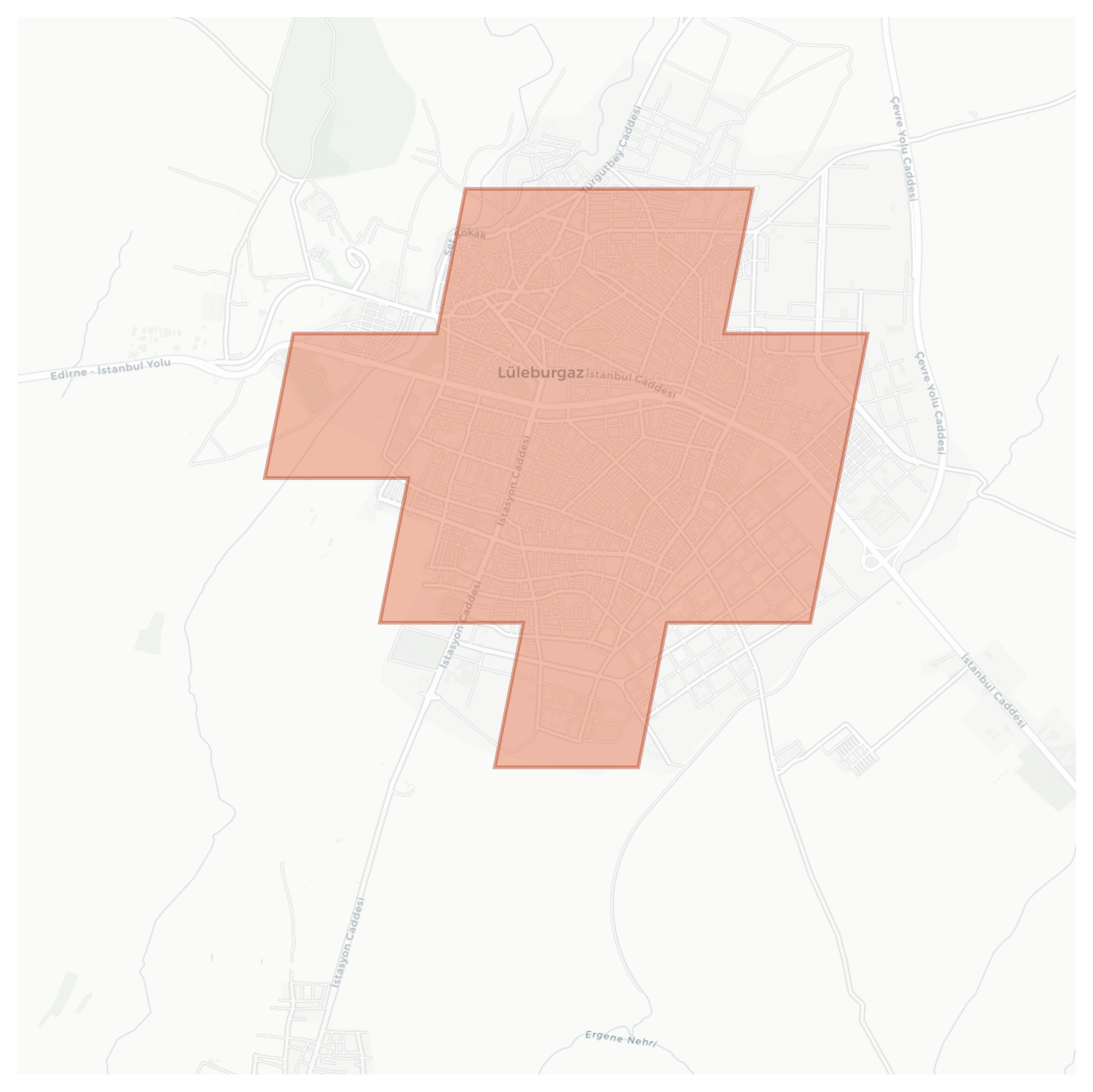 Lüleburgaz geographic map