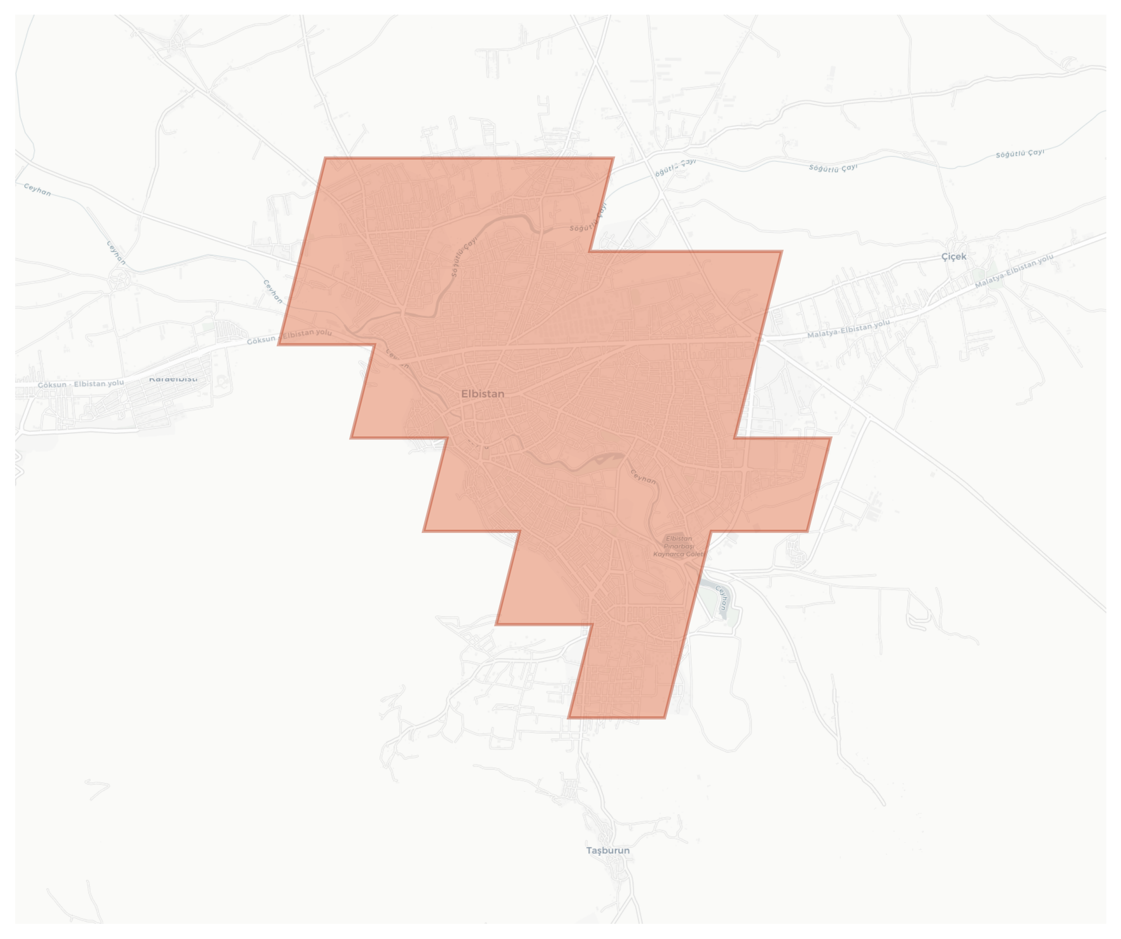 Elbistan geographic map