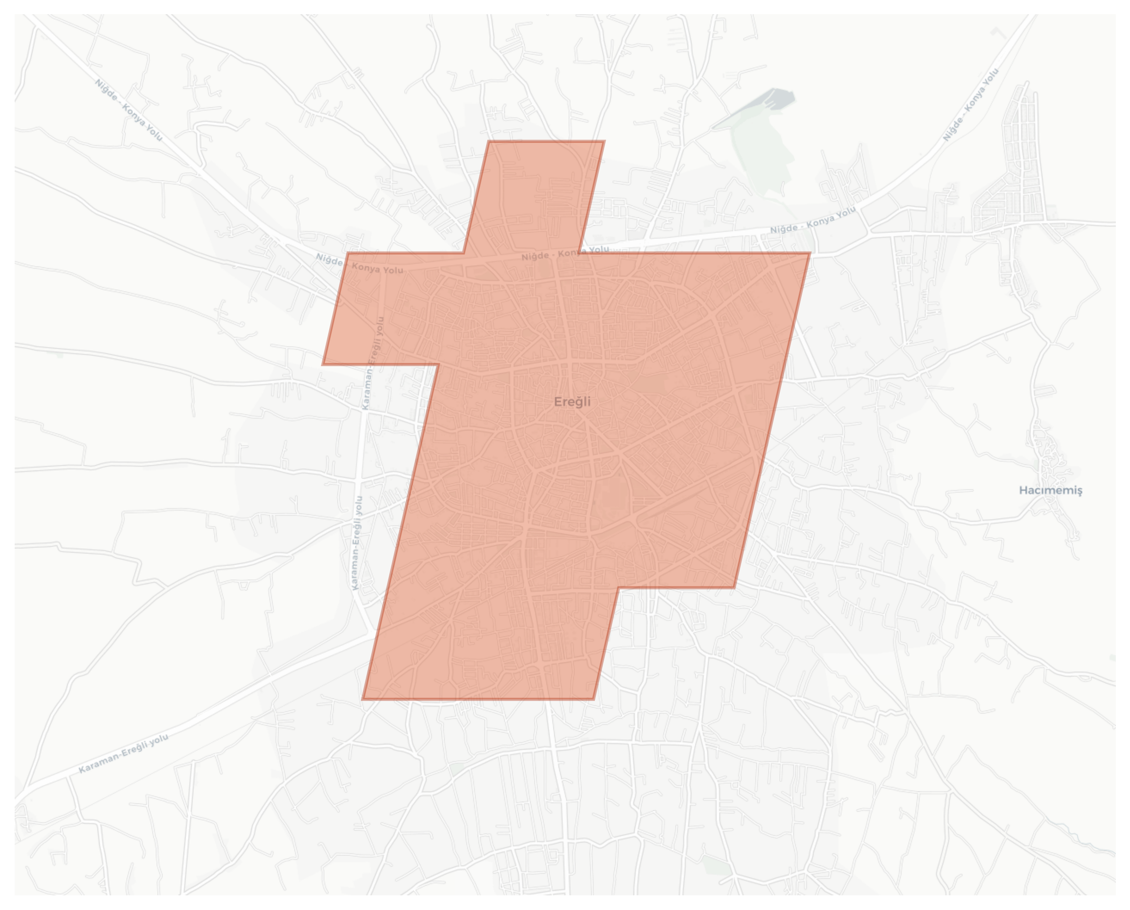 Eregli geographic map