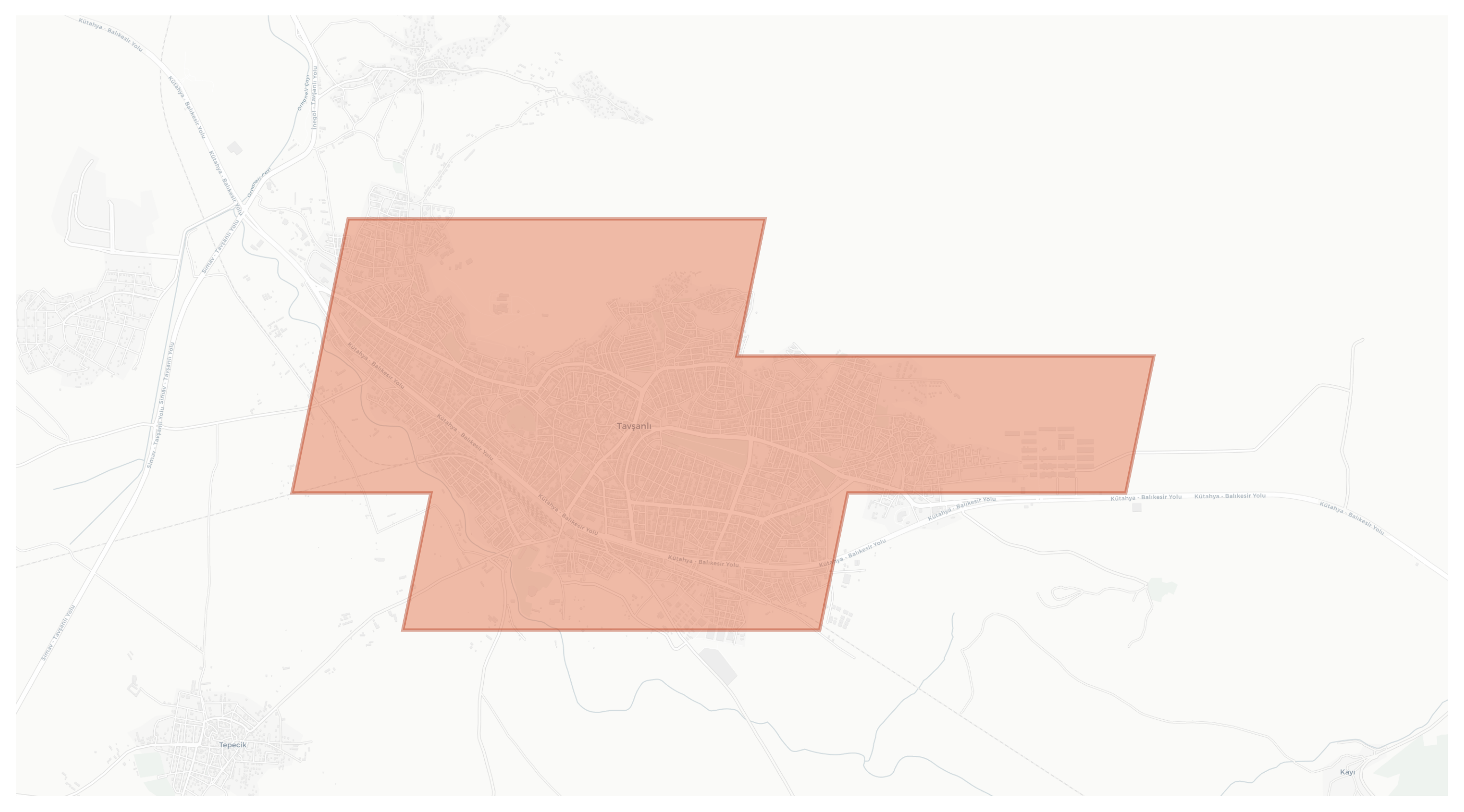 Tavşanlı geographic map