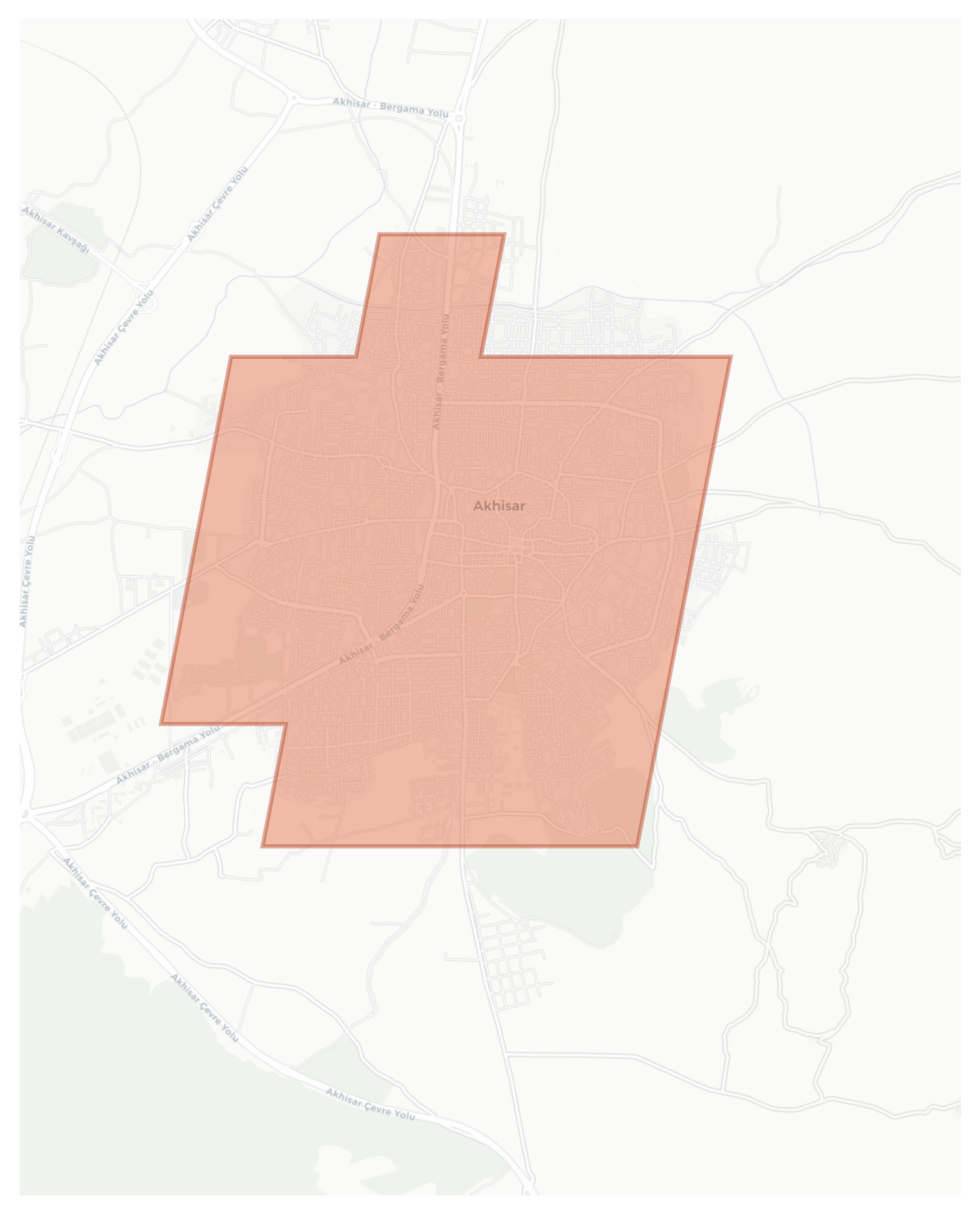 Akhisar geographic map