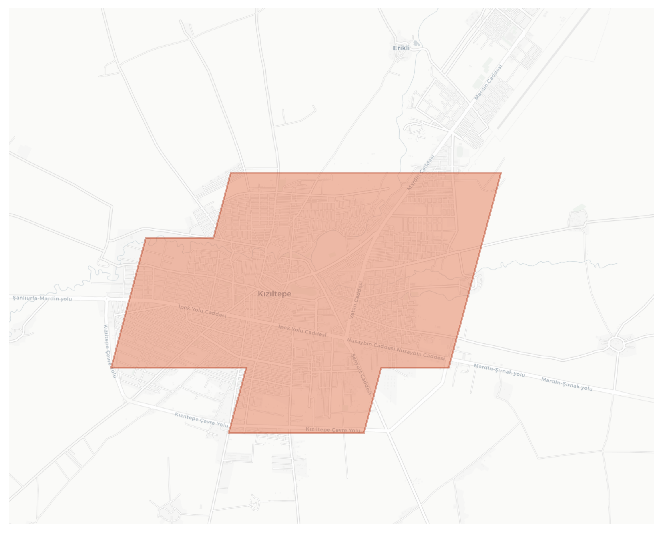 Kızıltepe geographic map