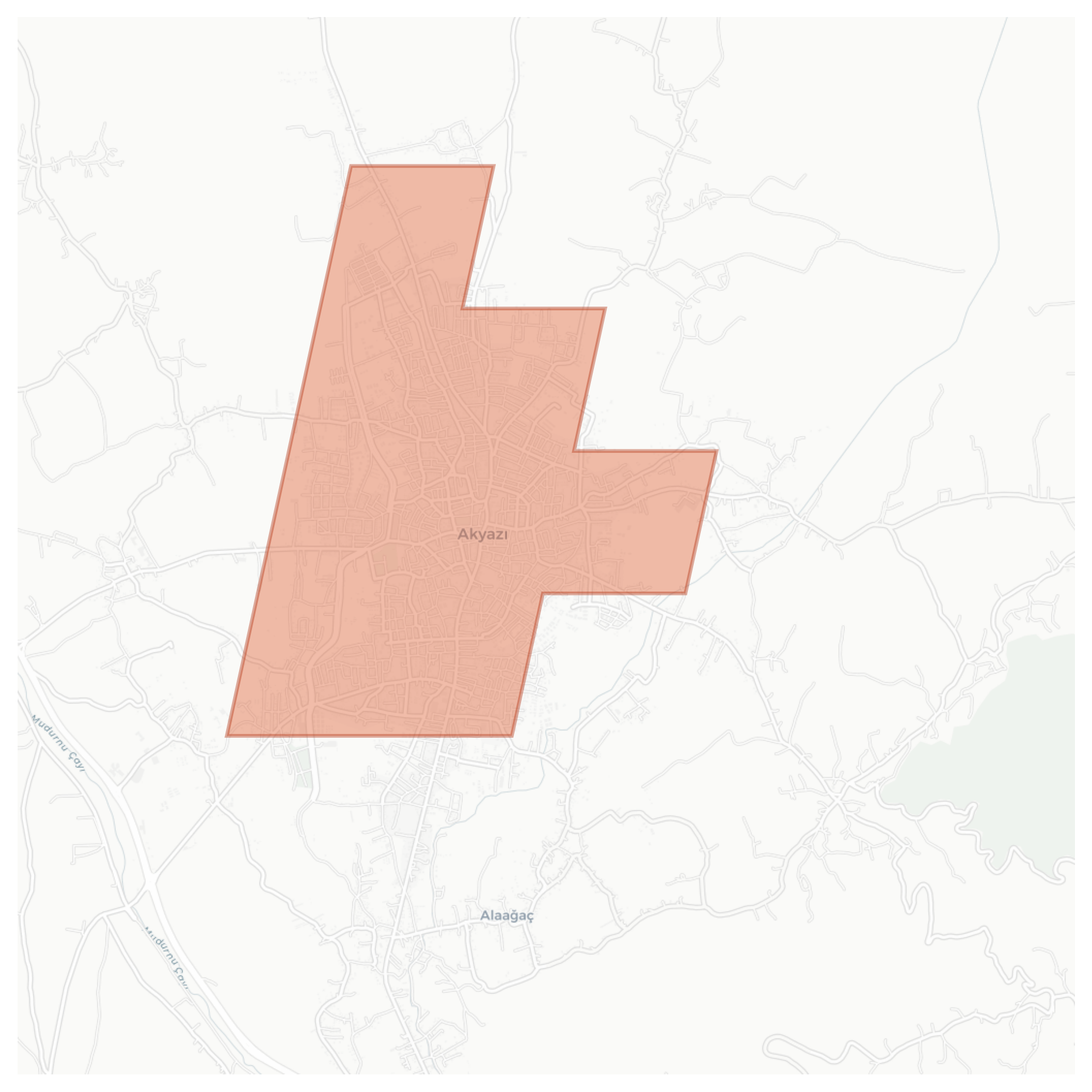 Akyazı geographic map