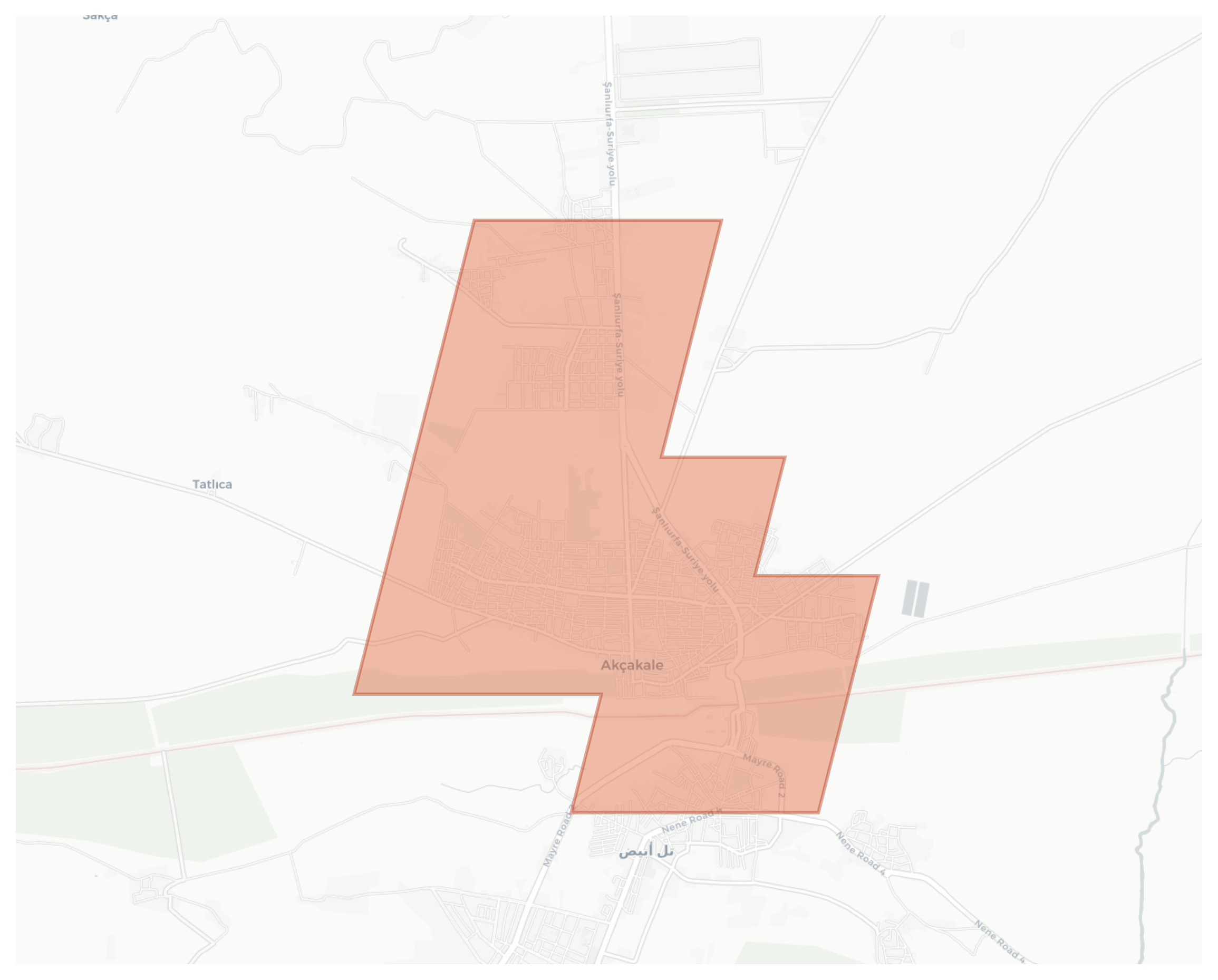 Akçakale geographic map