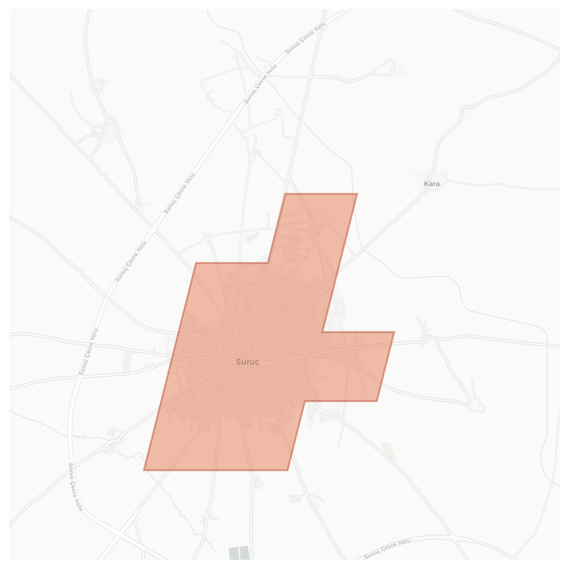 Suruç geographic map