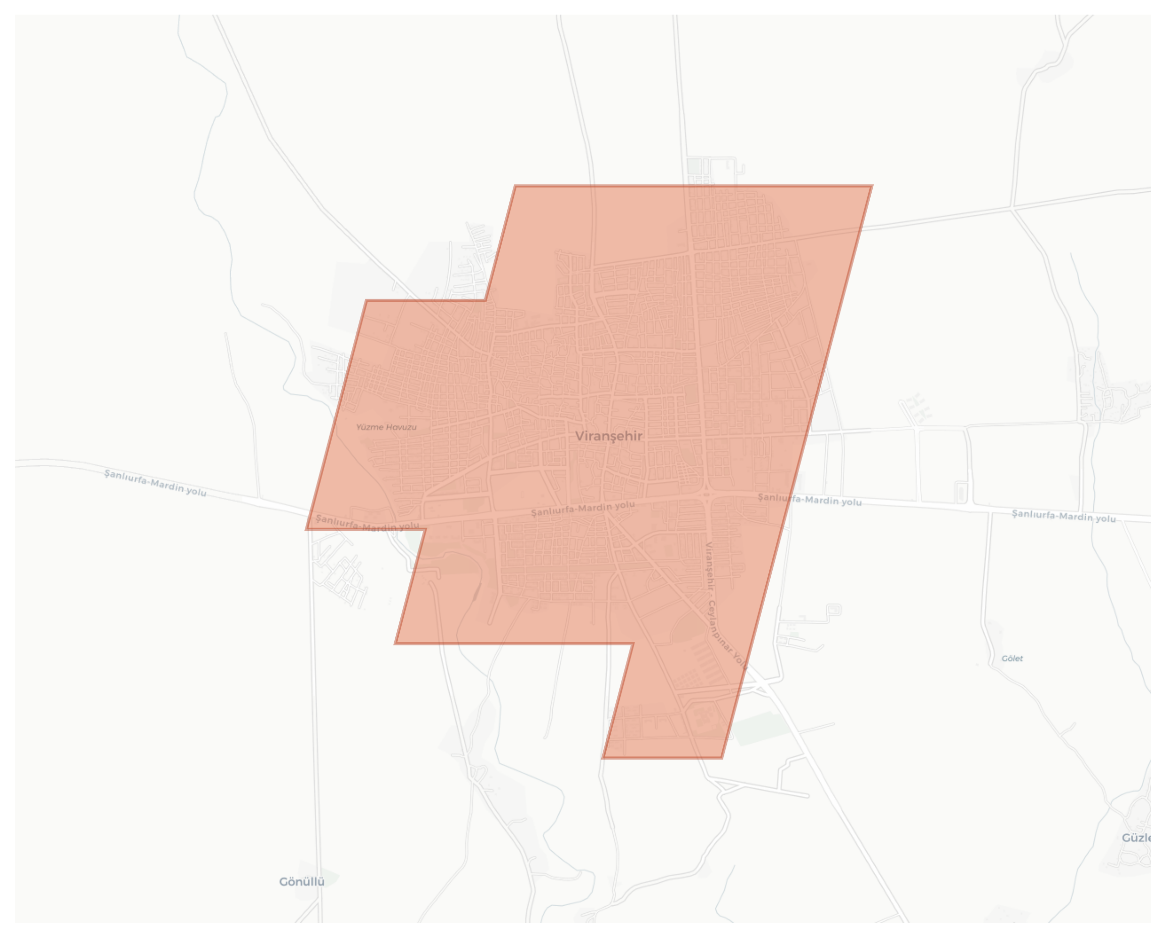 Viranşehir geographic map