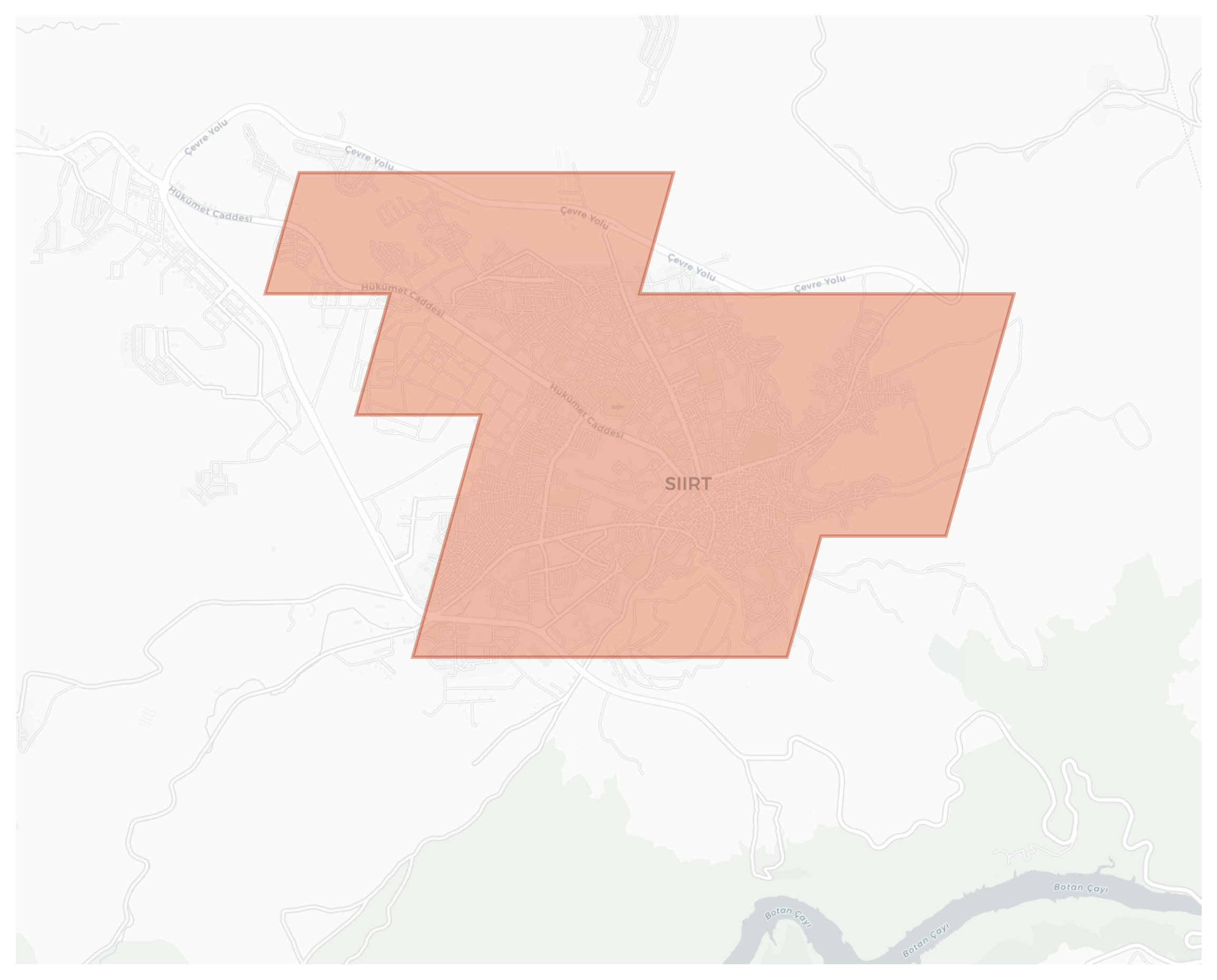 Siirt geographic map