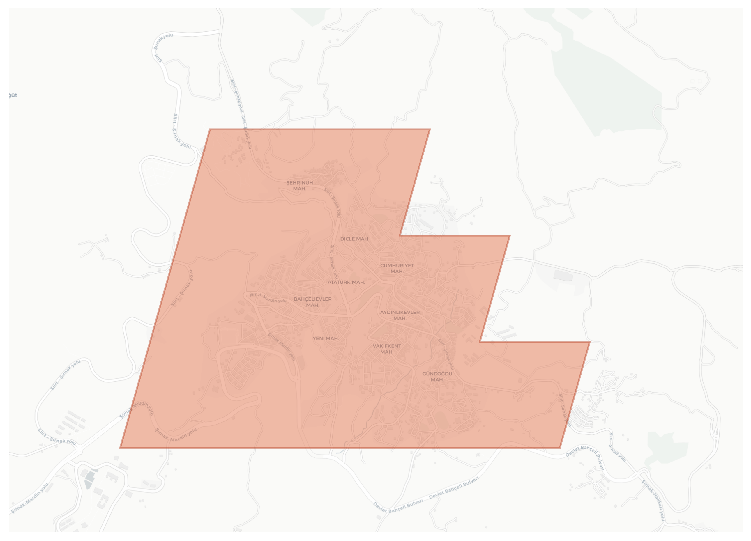 Shrnak geographic map