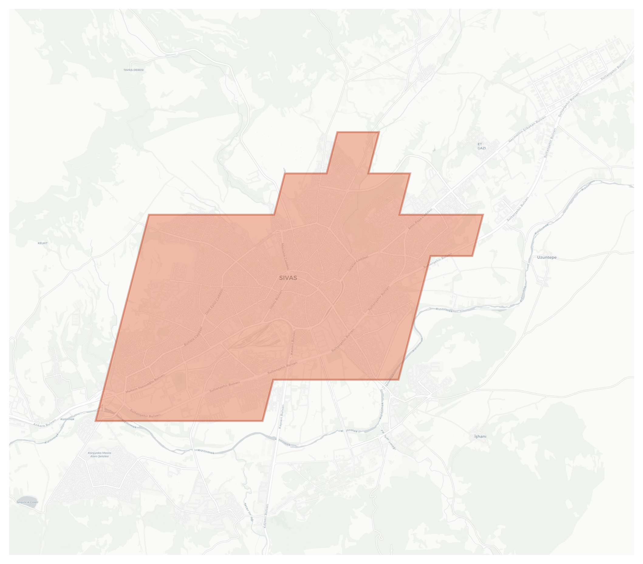 Sivas geographic map