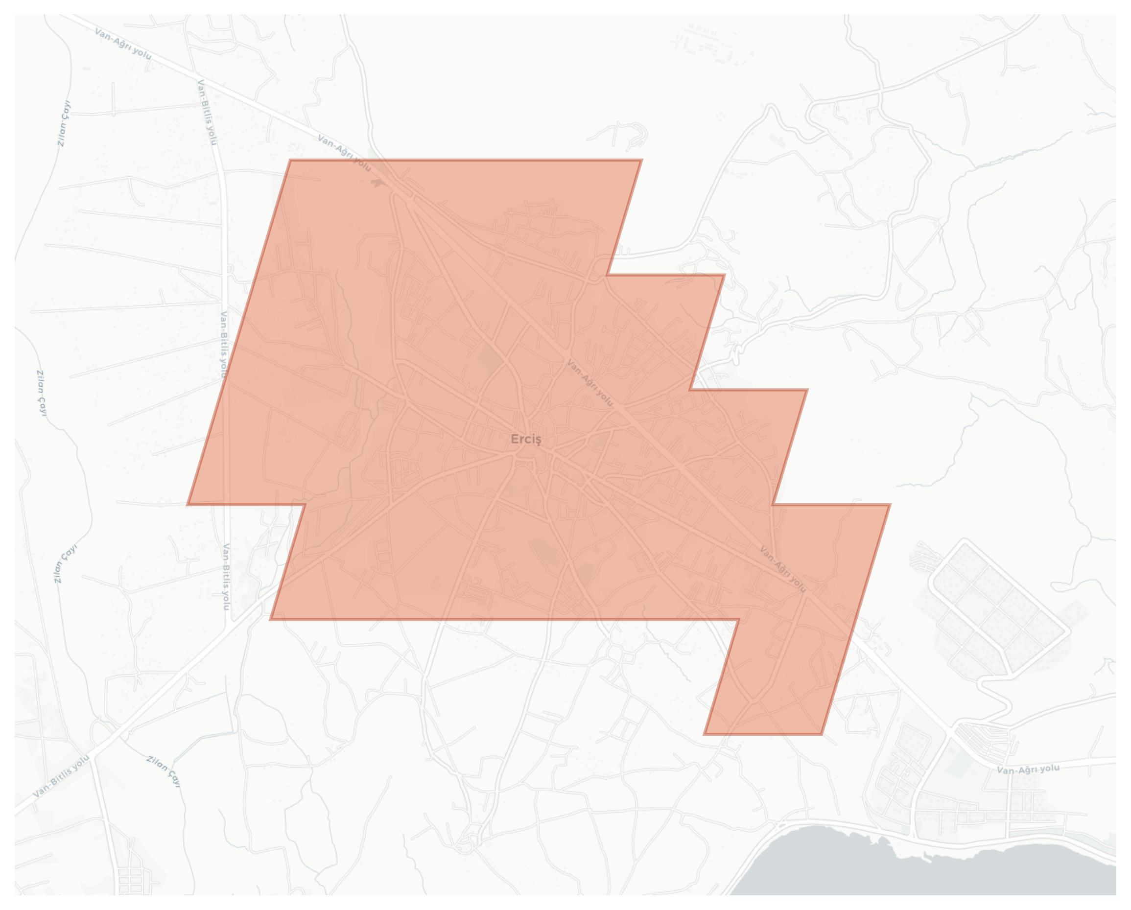 Erciş geographic map