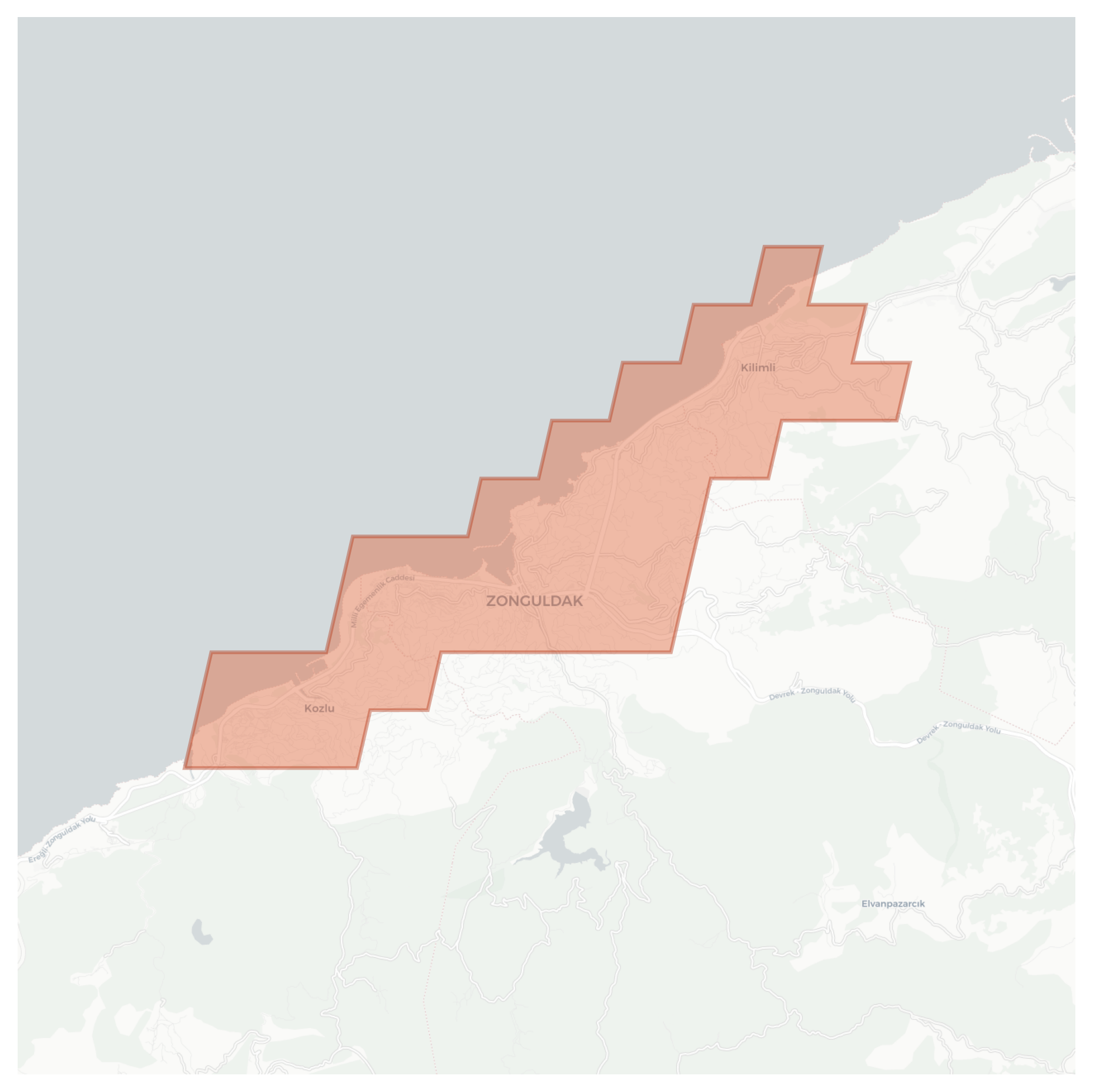 Zonguldak geographic map