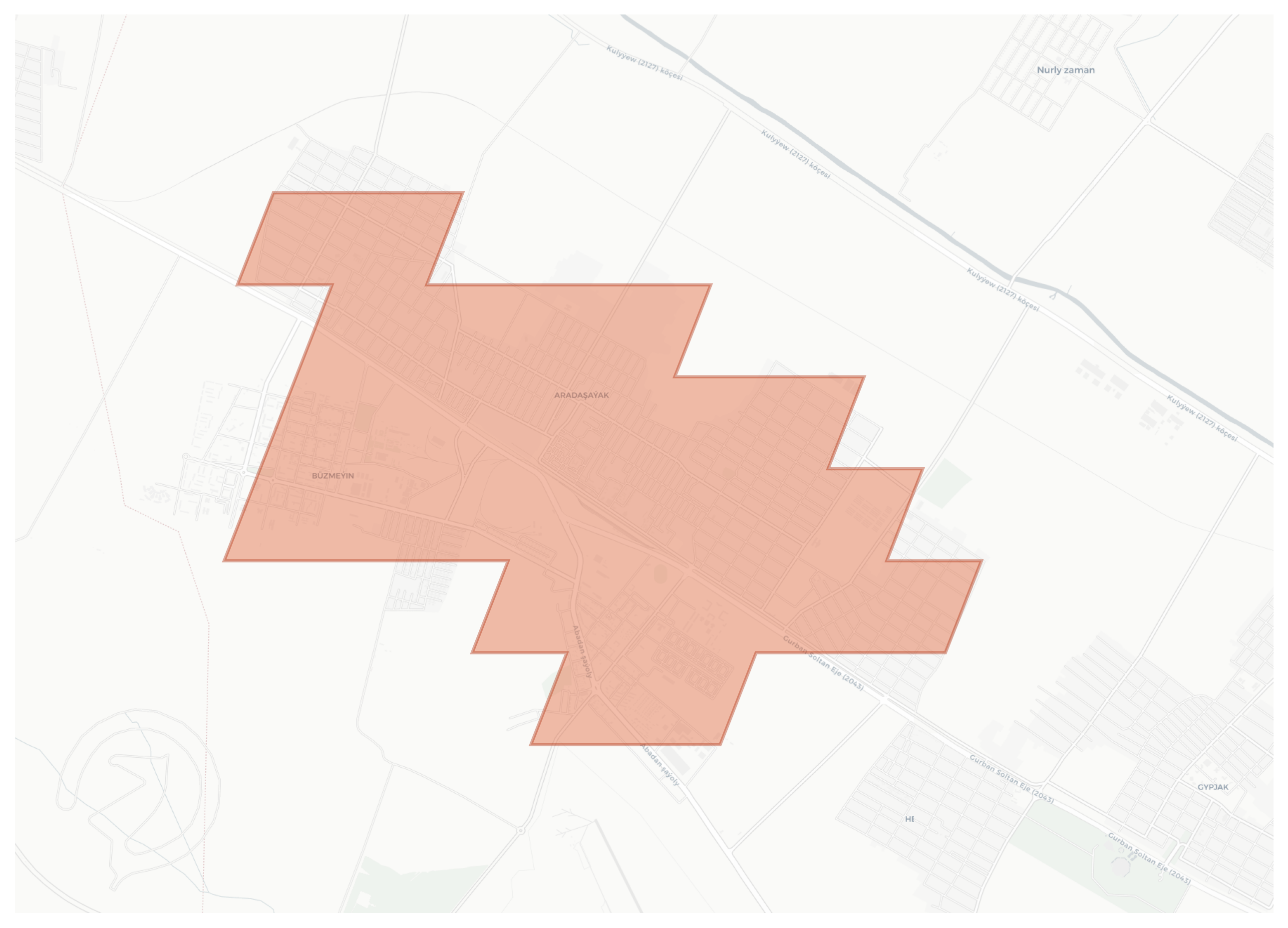 Yasmansalyk geographic map
