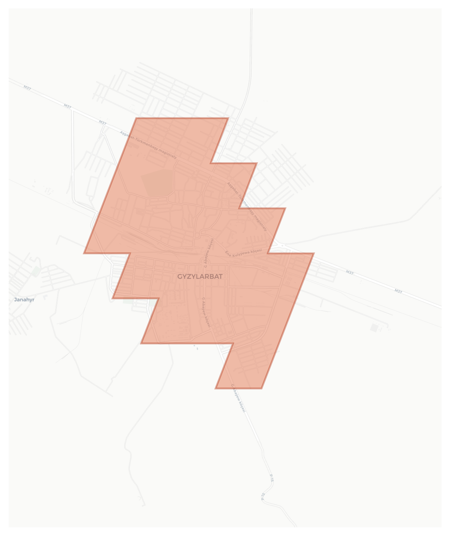 Gyzylarbat geographic map