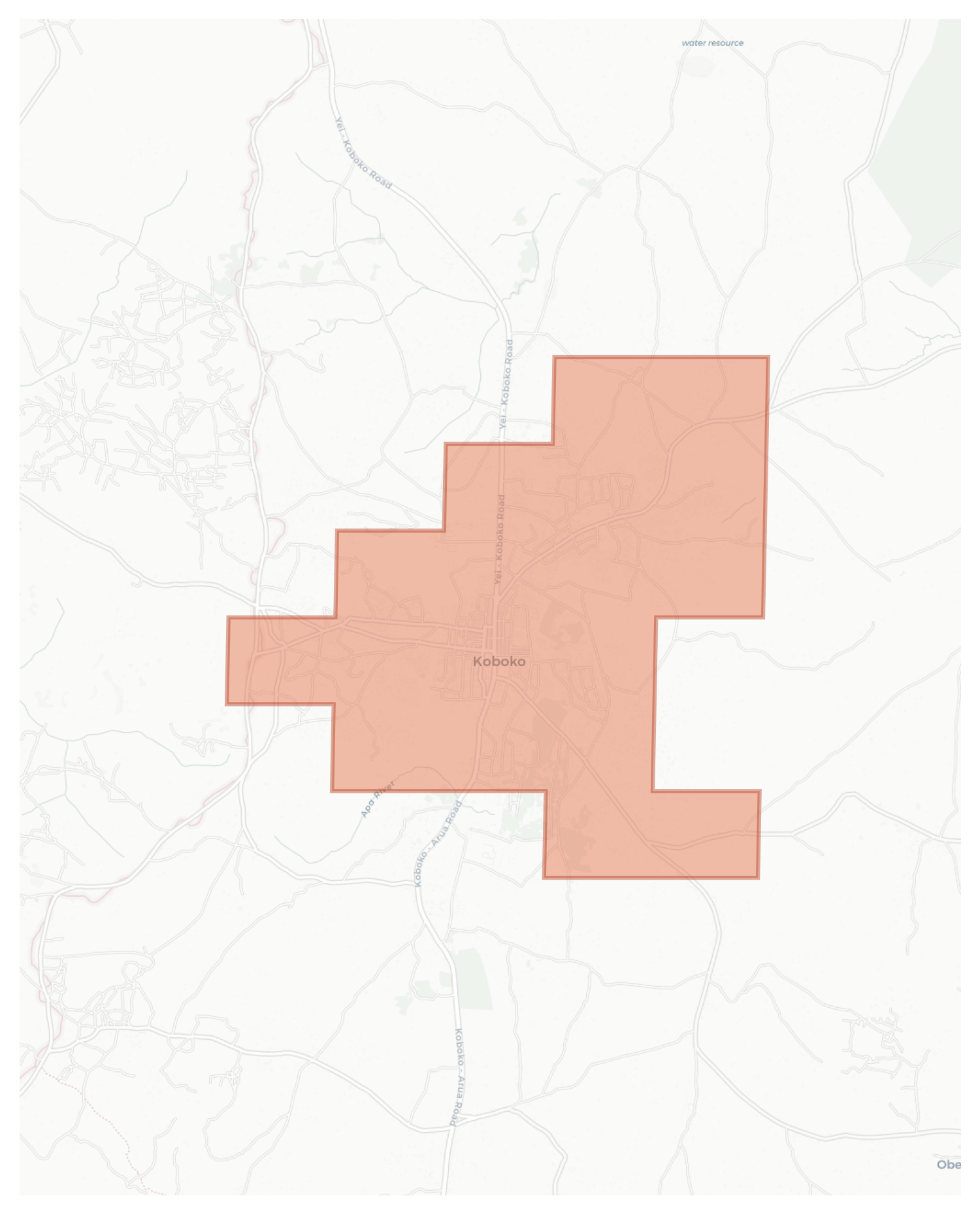 Koboko geographic map
