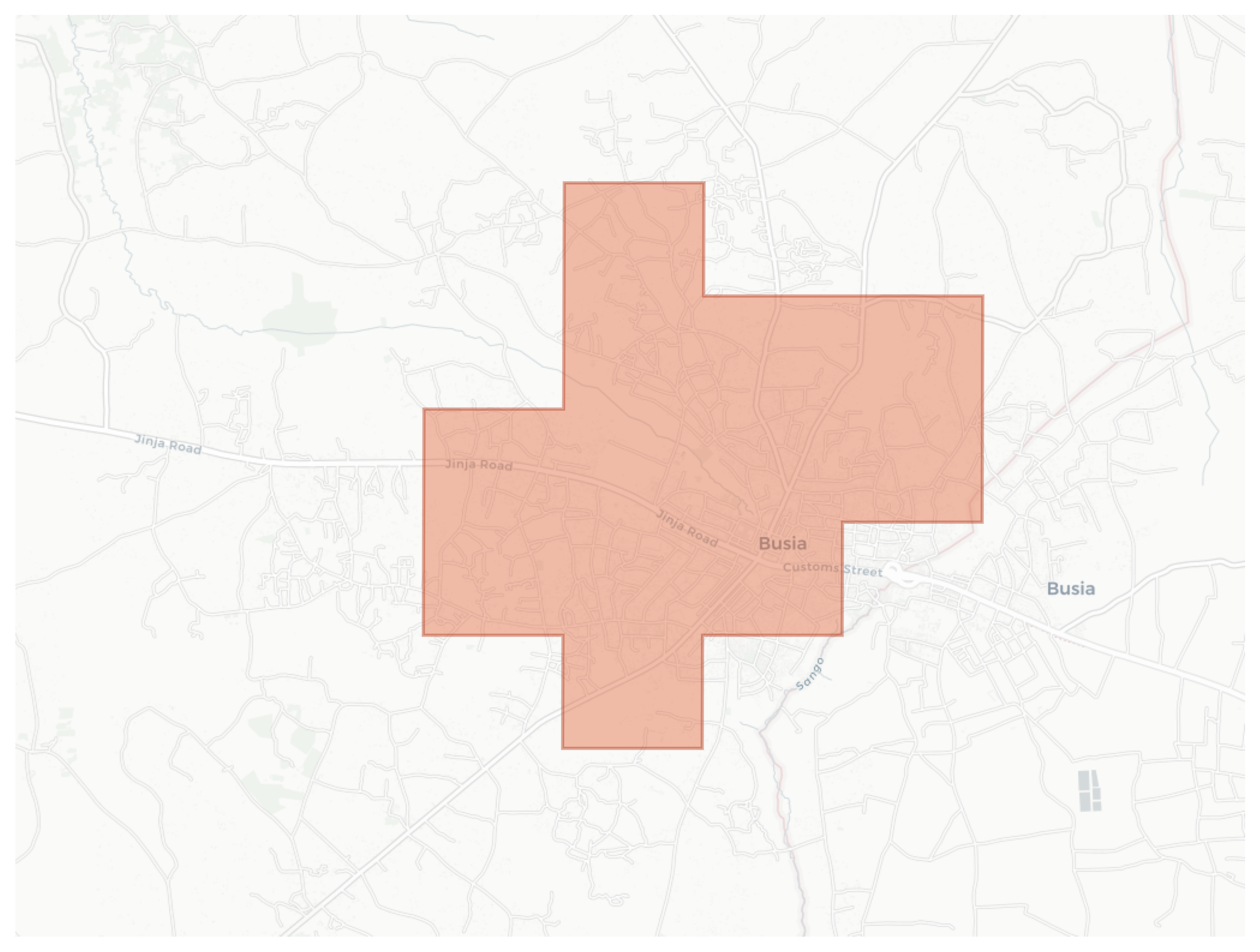 Busia geographic map