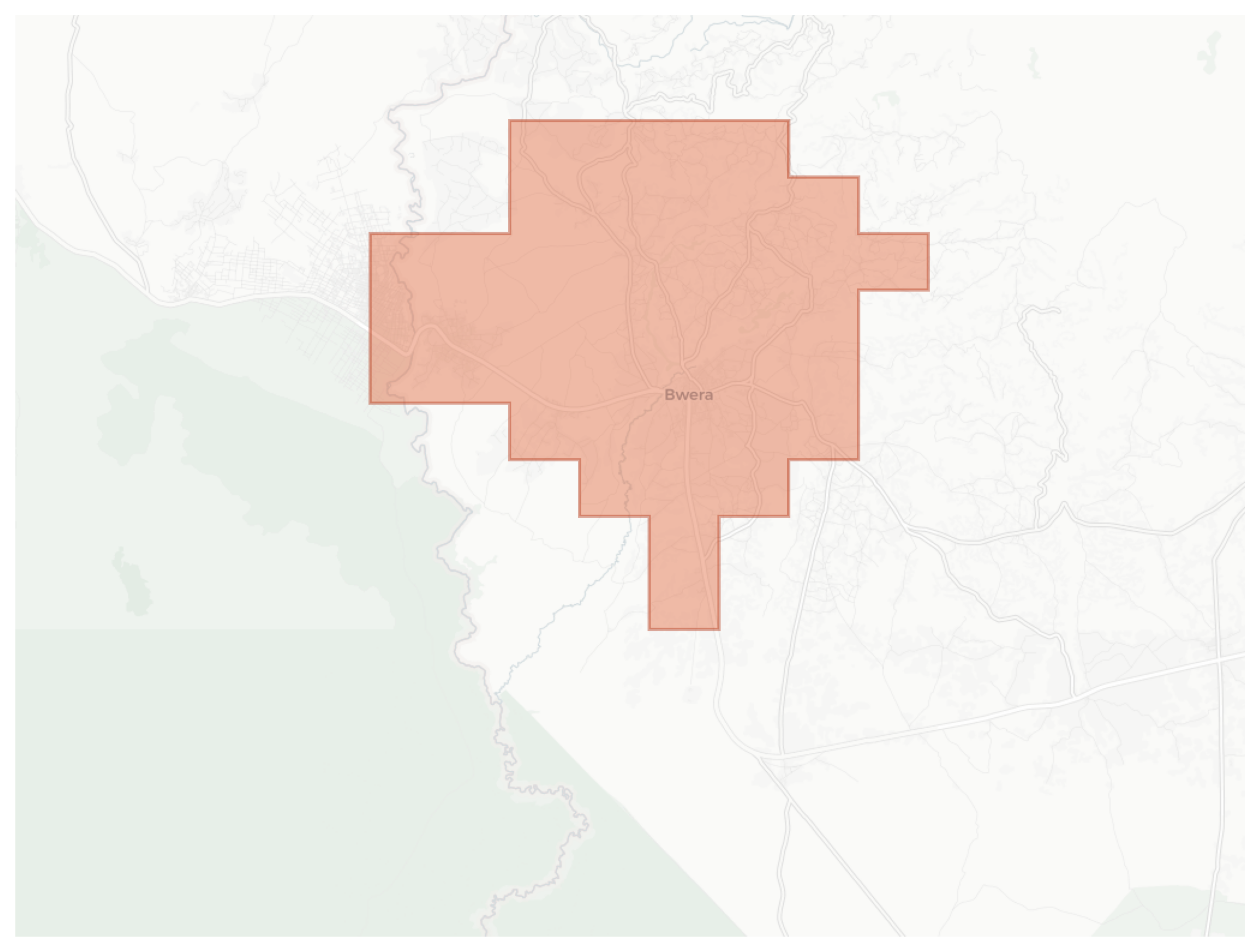 Bwera geographic map