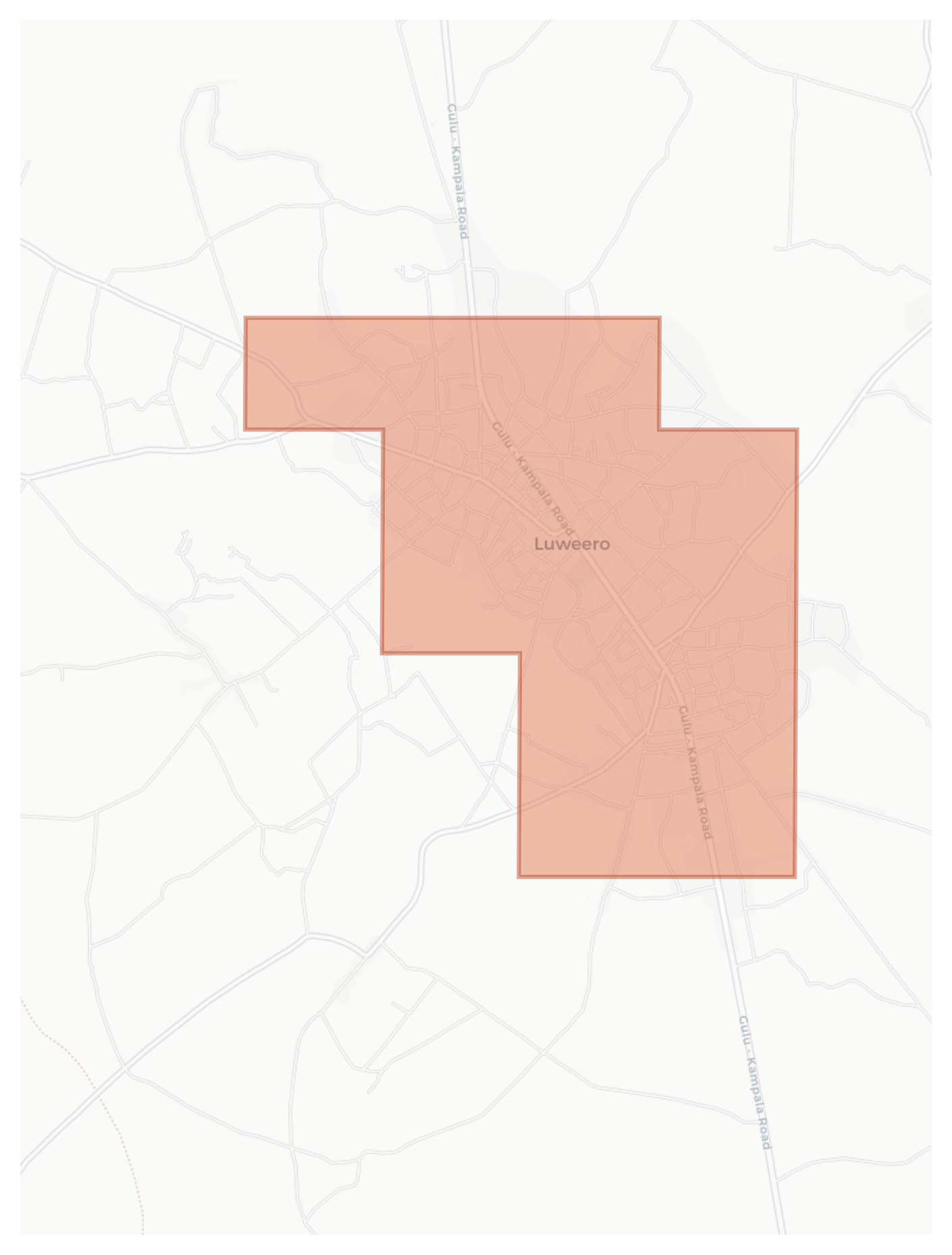 Luweero geographic map