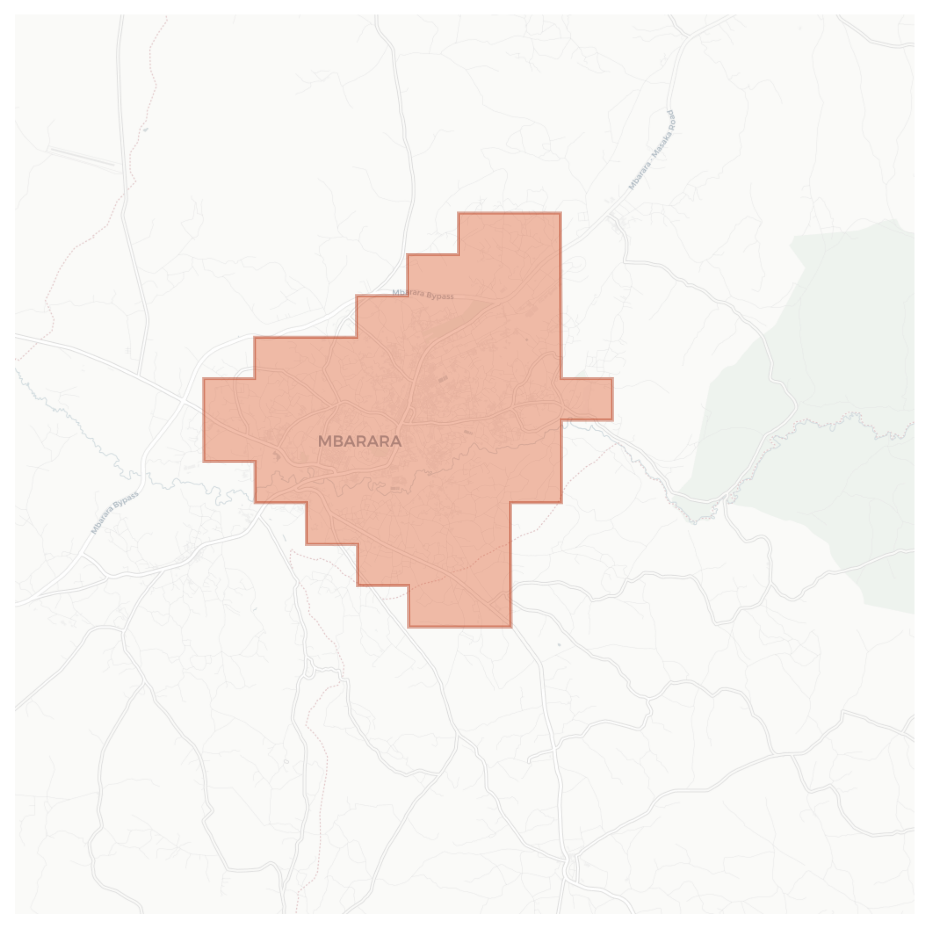 Mbarara geographic map