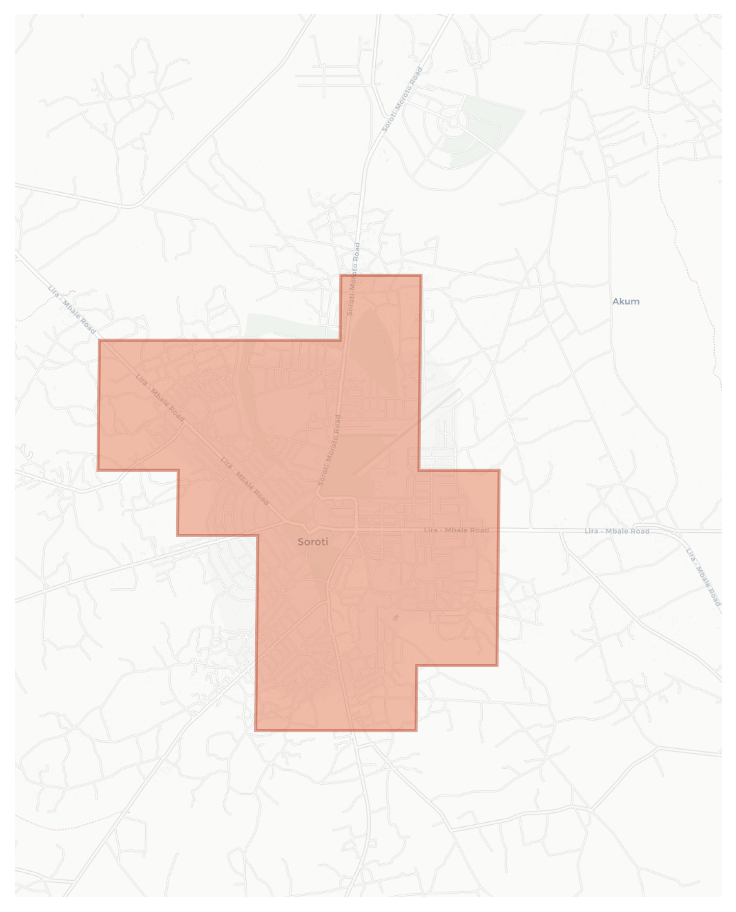 Soroti geographic map