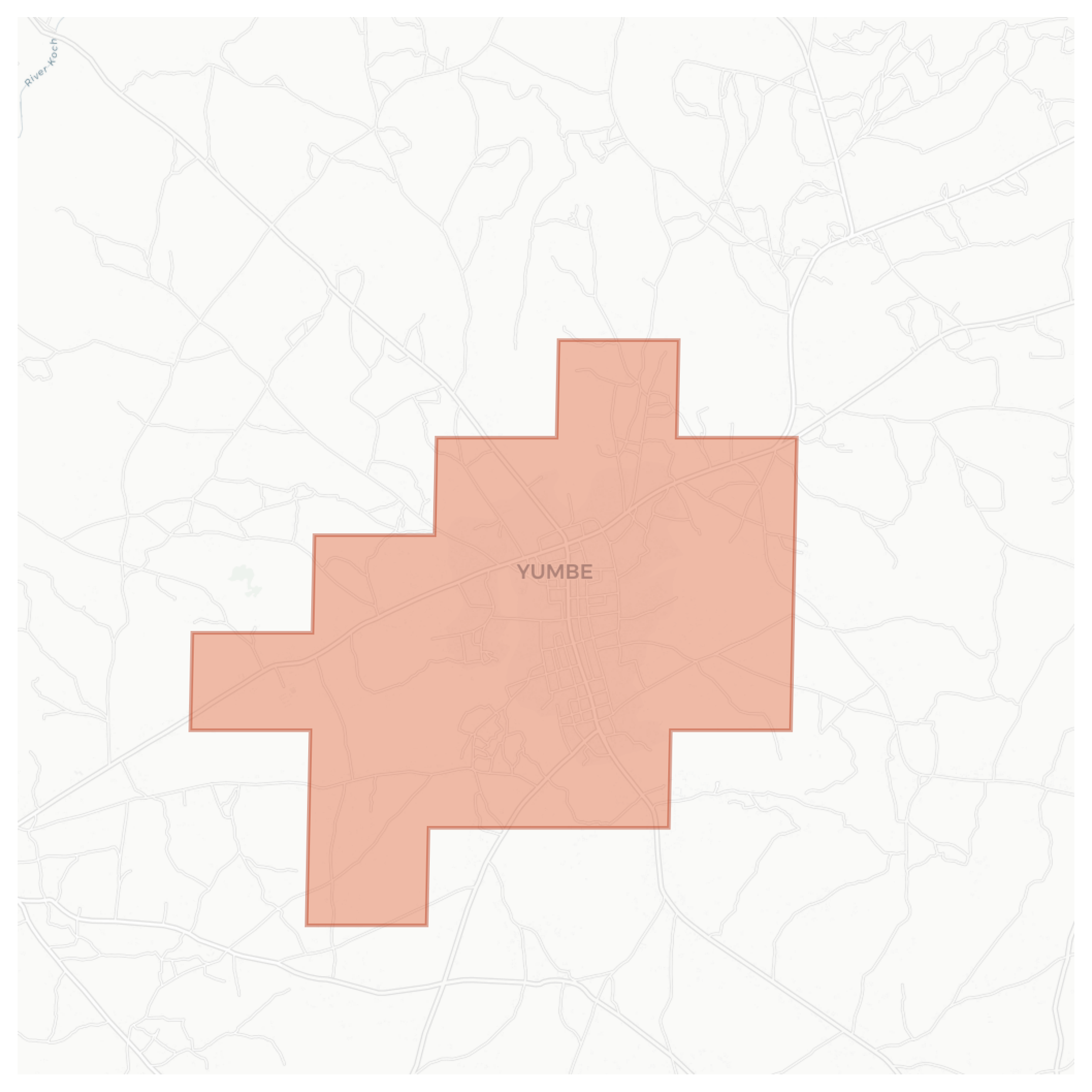 Yumbe geographic map
