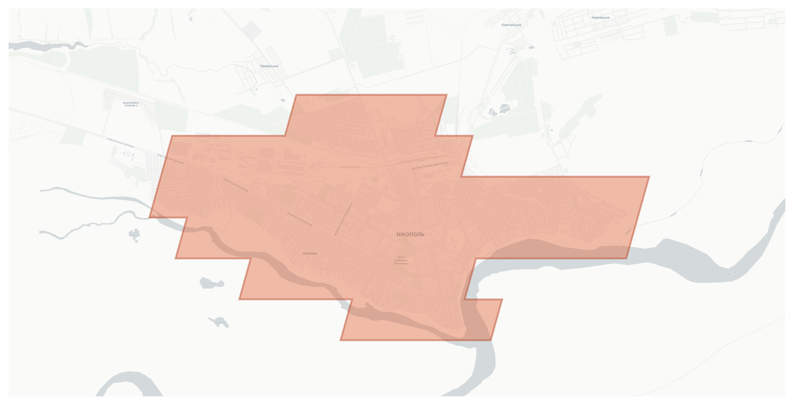 Nikopol geographic map
