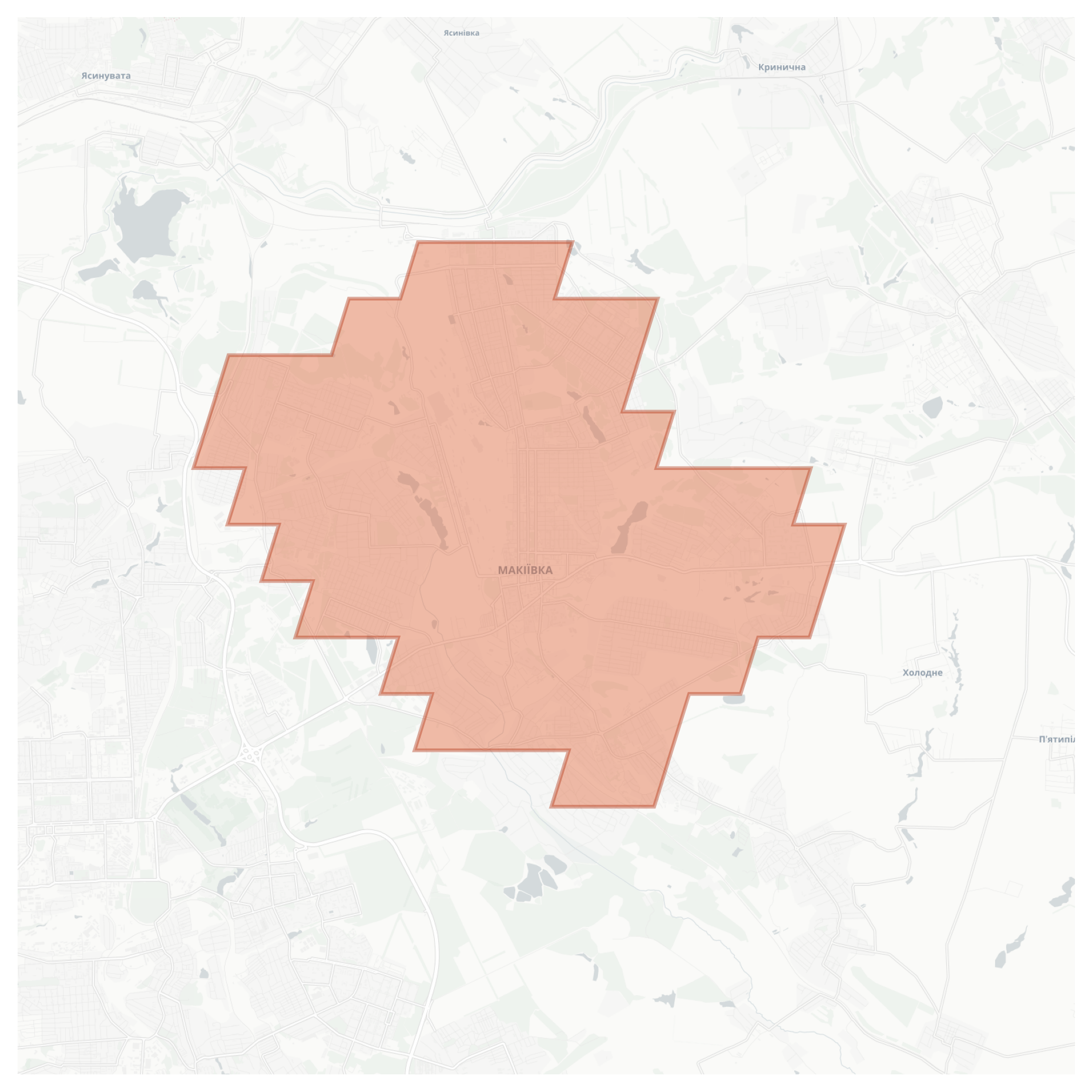 Makiivka geographic map