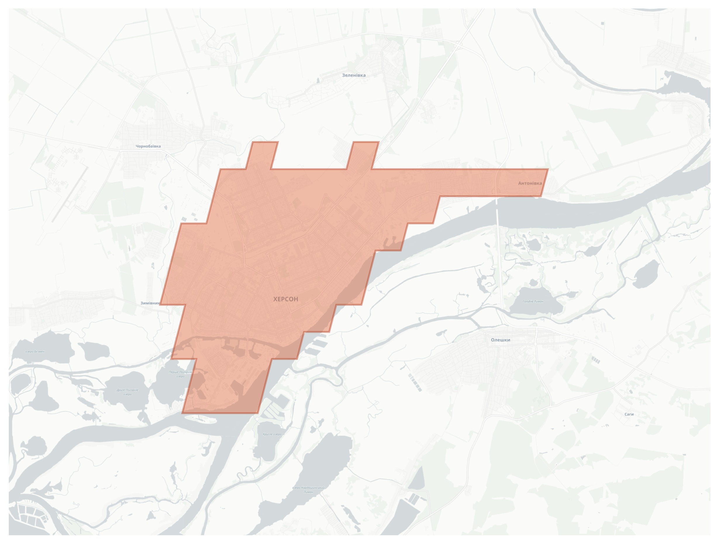 Kherson geographic map