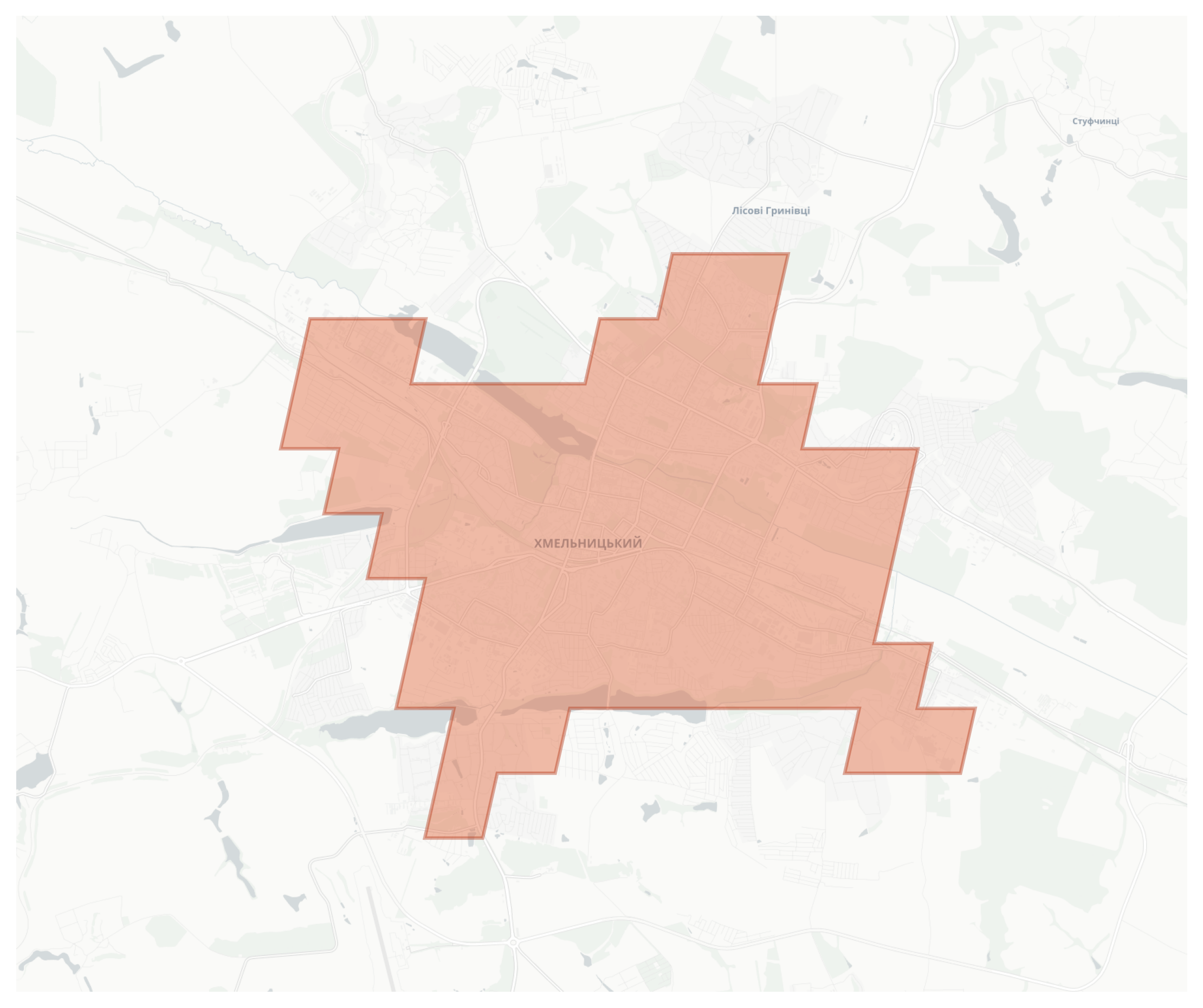 Khmelnytskyi geographic map