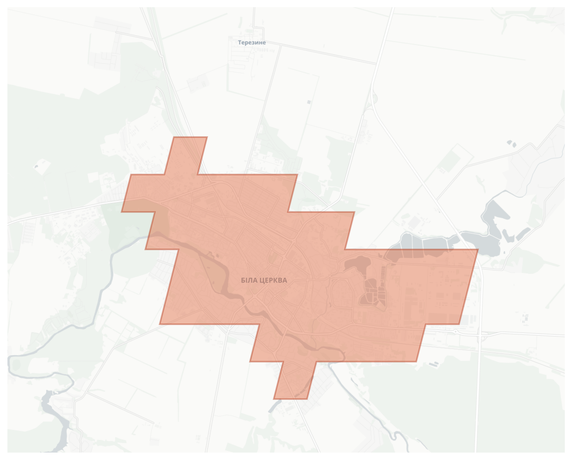 Bila Tserkva geographic map