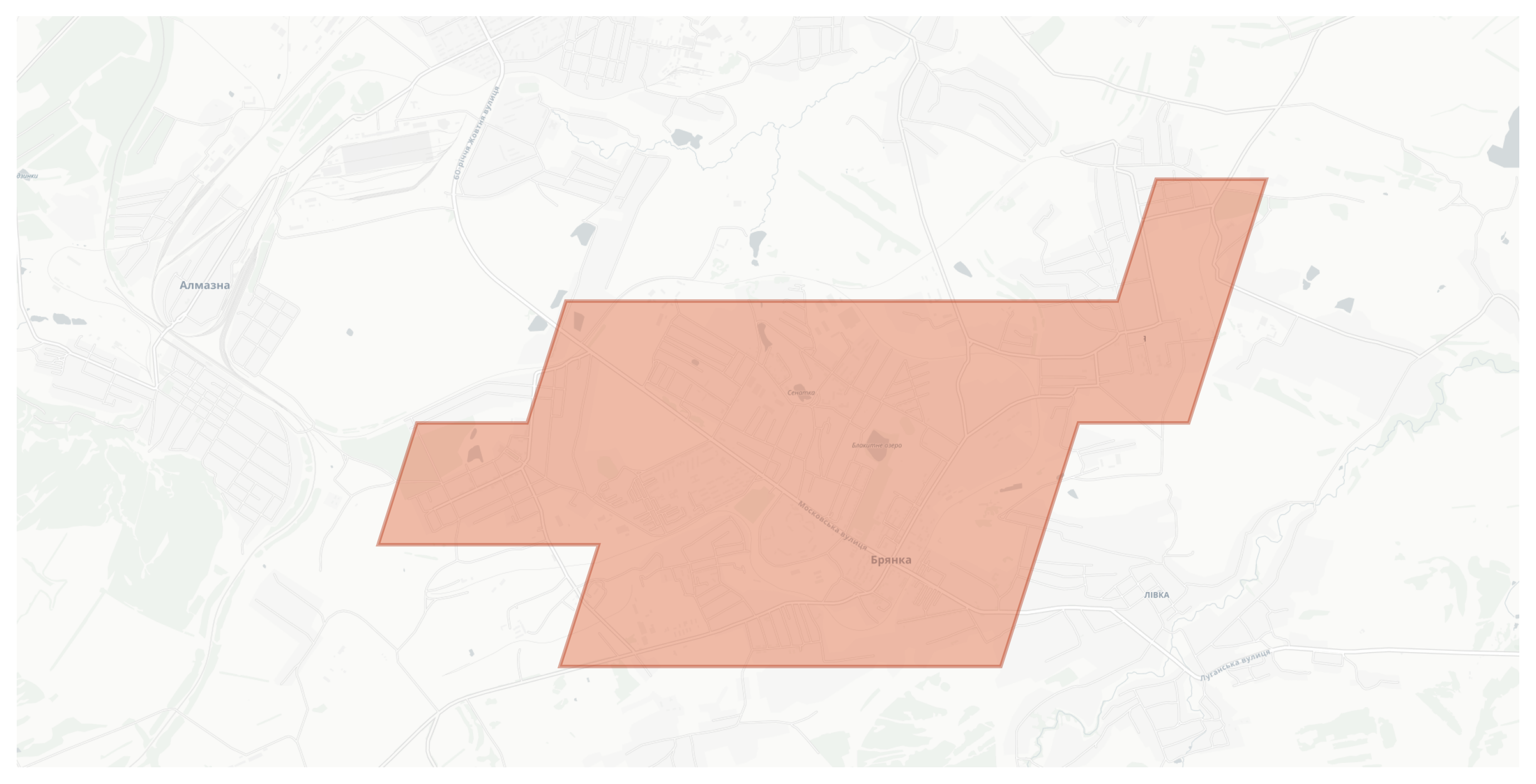 Brianka geographic map