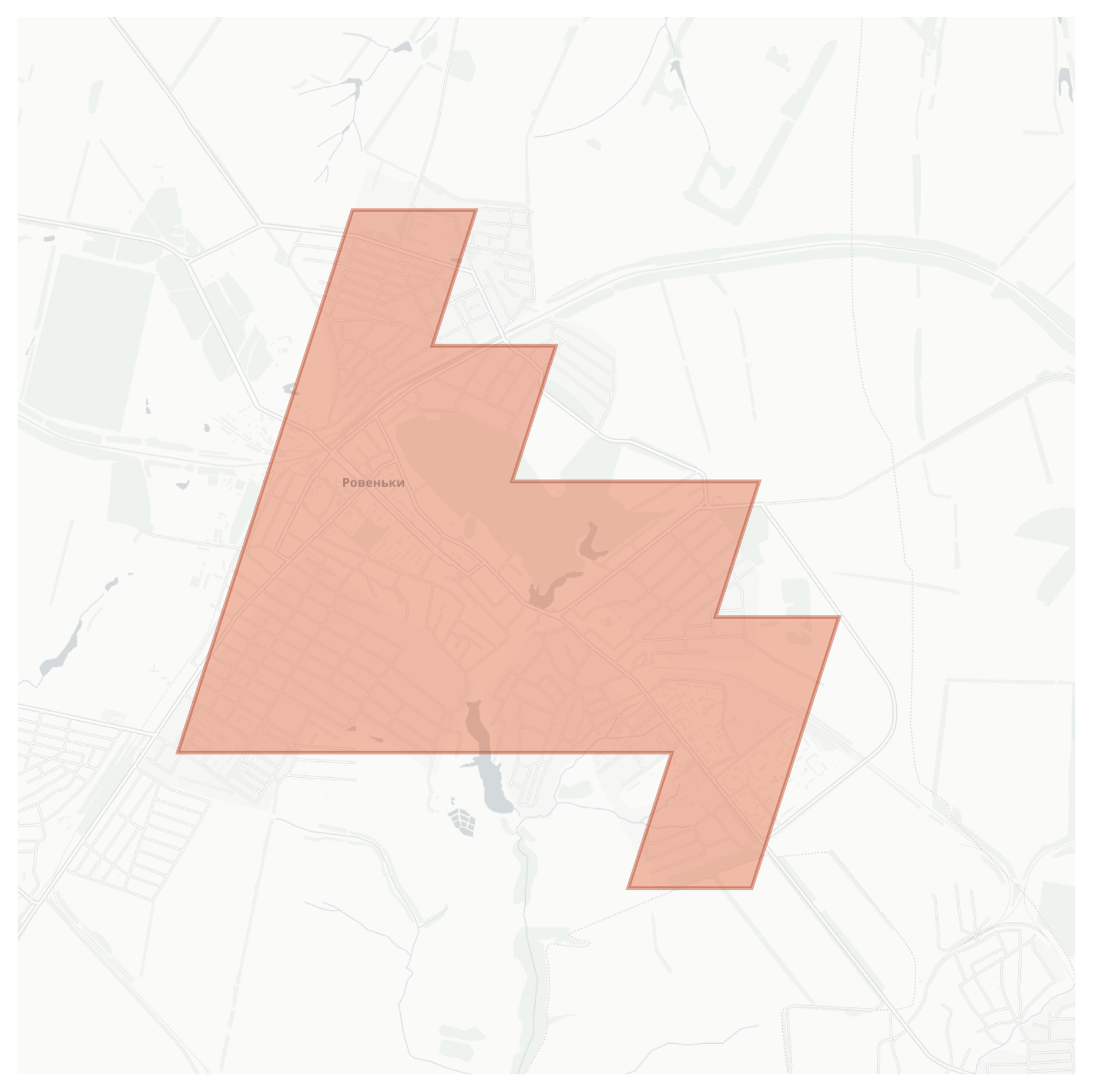 Rovenky geographic map