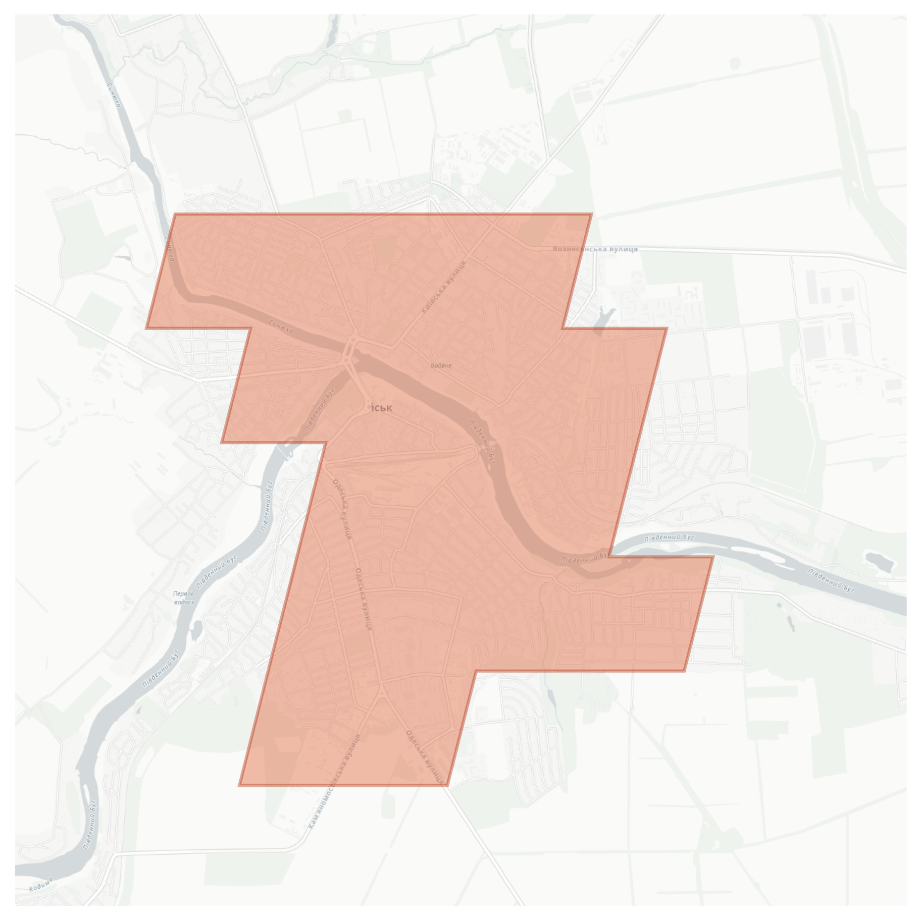 Pervomaisk geographic map