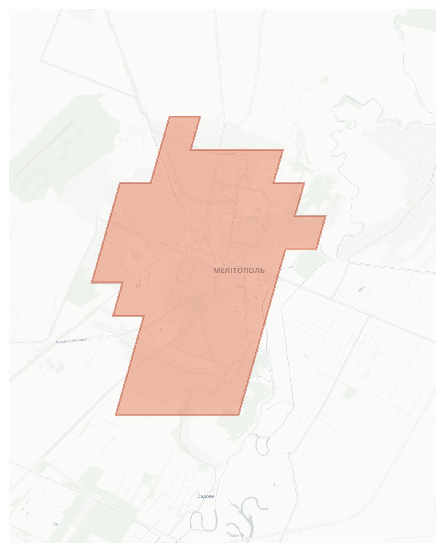 Melitopol geographic map