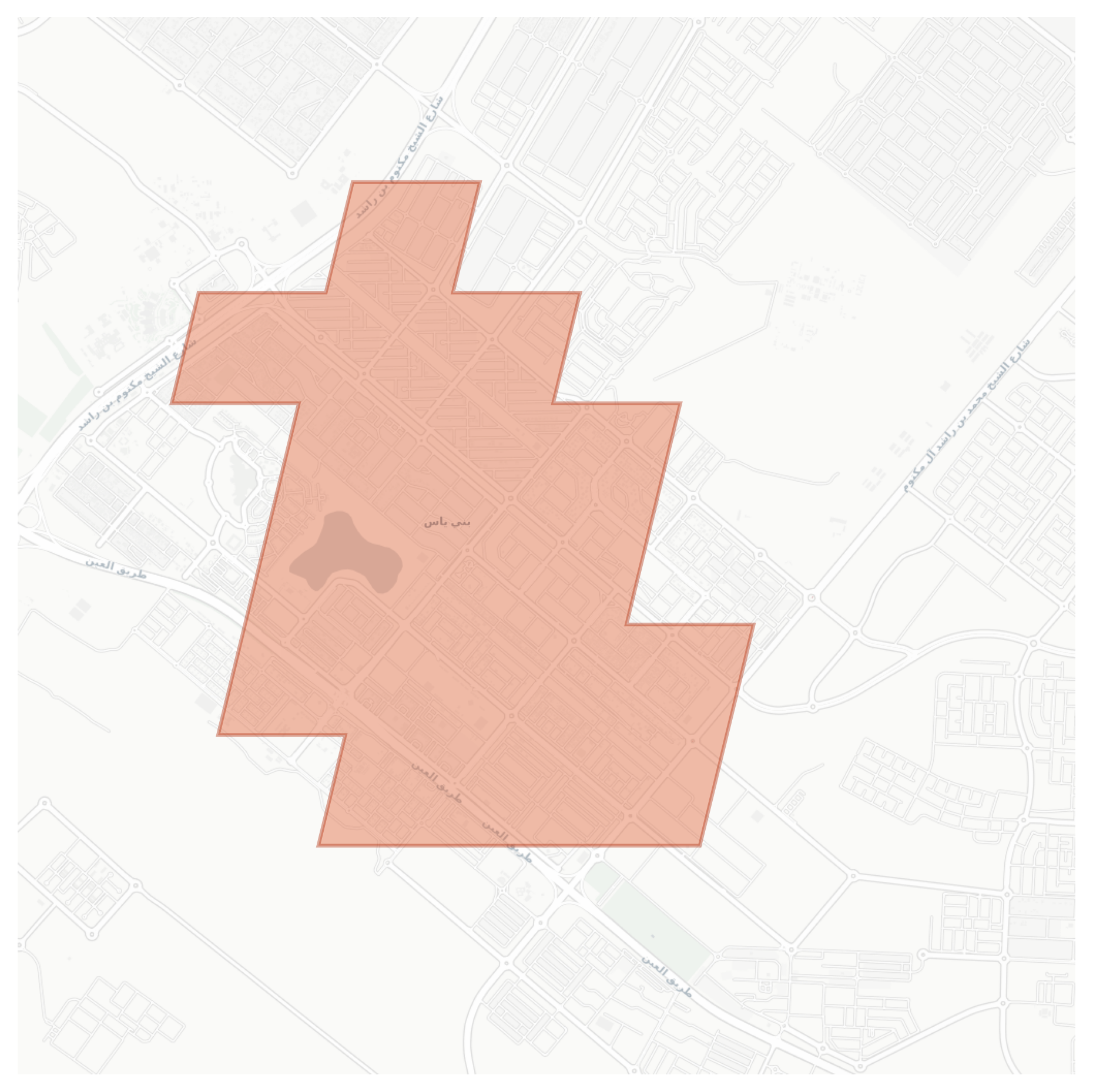 Bani Yas geographic map