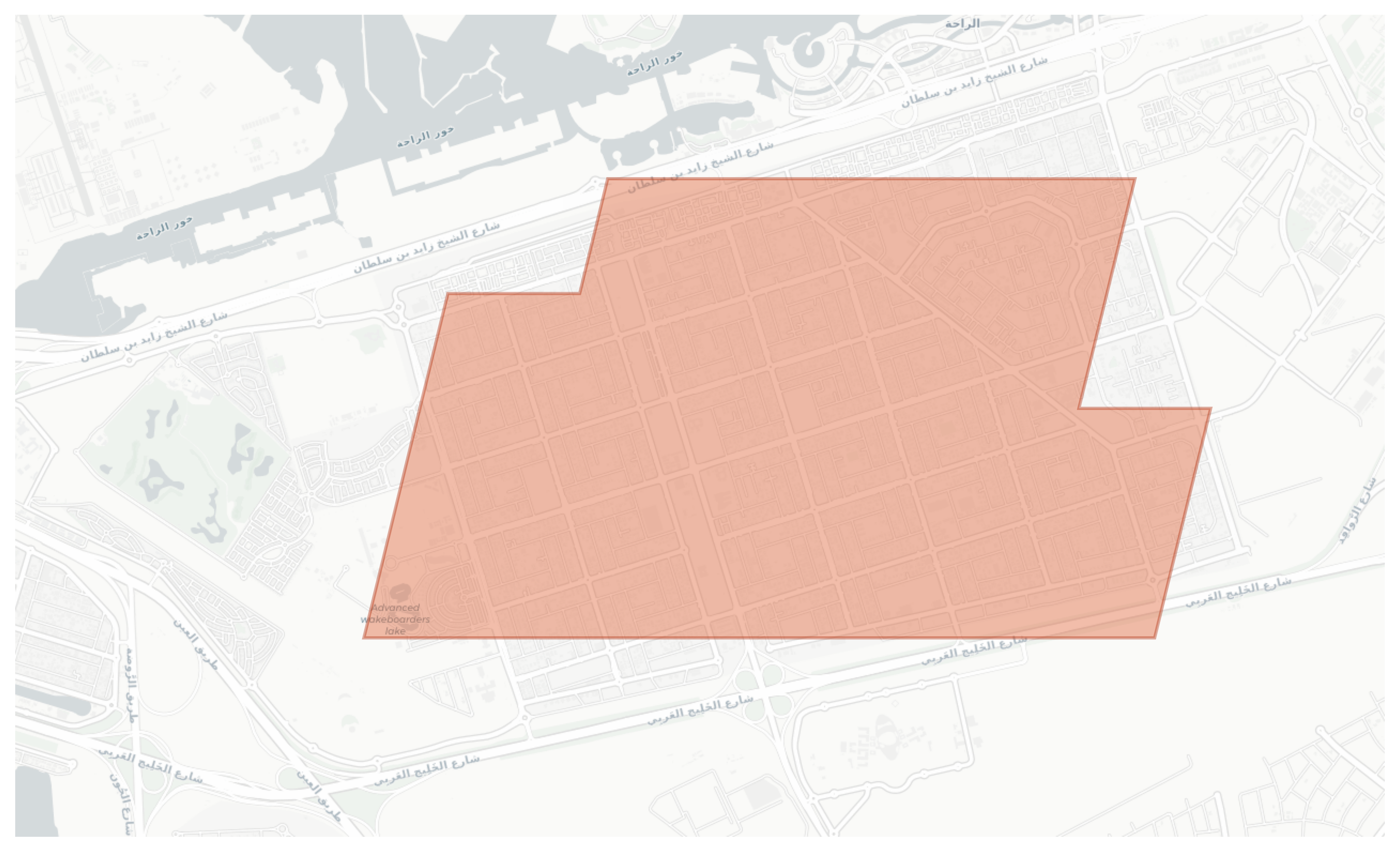 Khalifa City geographic map