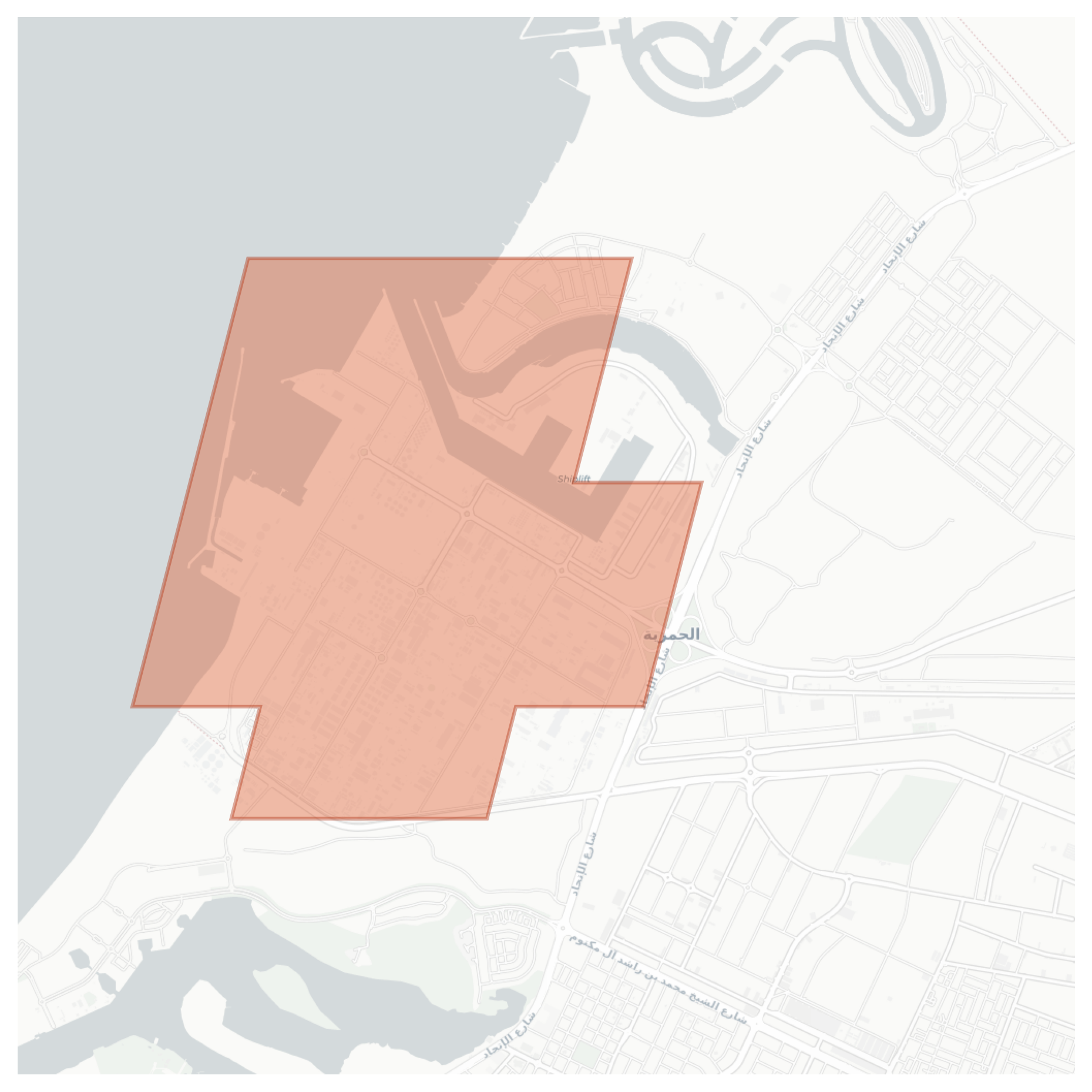 Hamriya Free Zone geographic map
