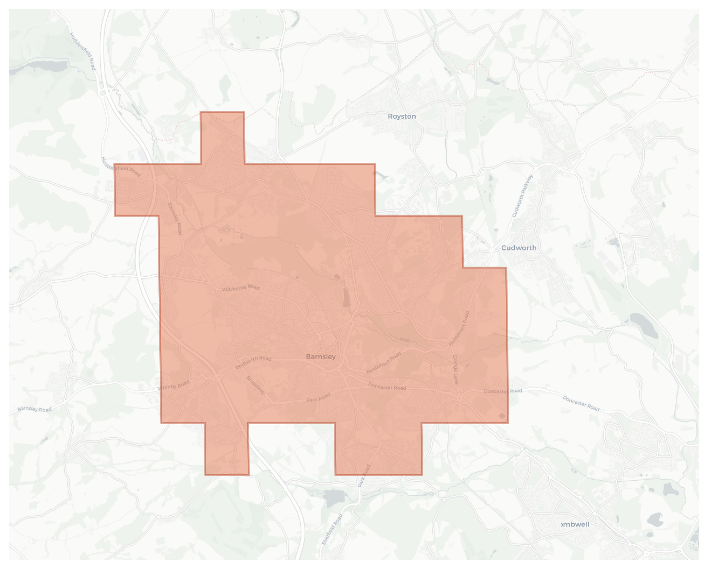 Barnsley geographic map
